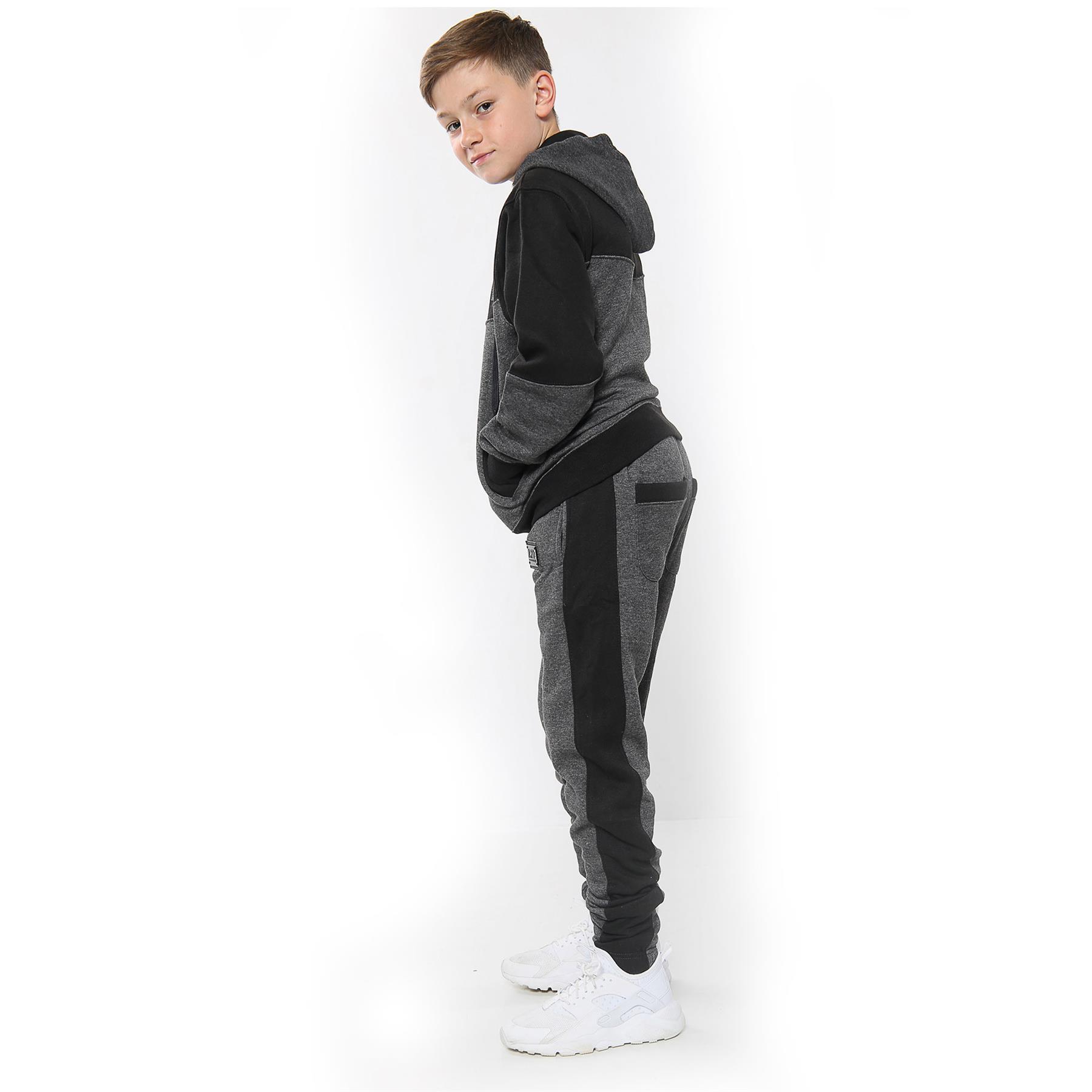 Boys Girls Tracksuit Fleece Hoodie Top Joggers Bottom Suit Set Age 2-13 years - Picture 47 of 56
