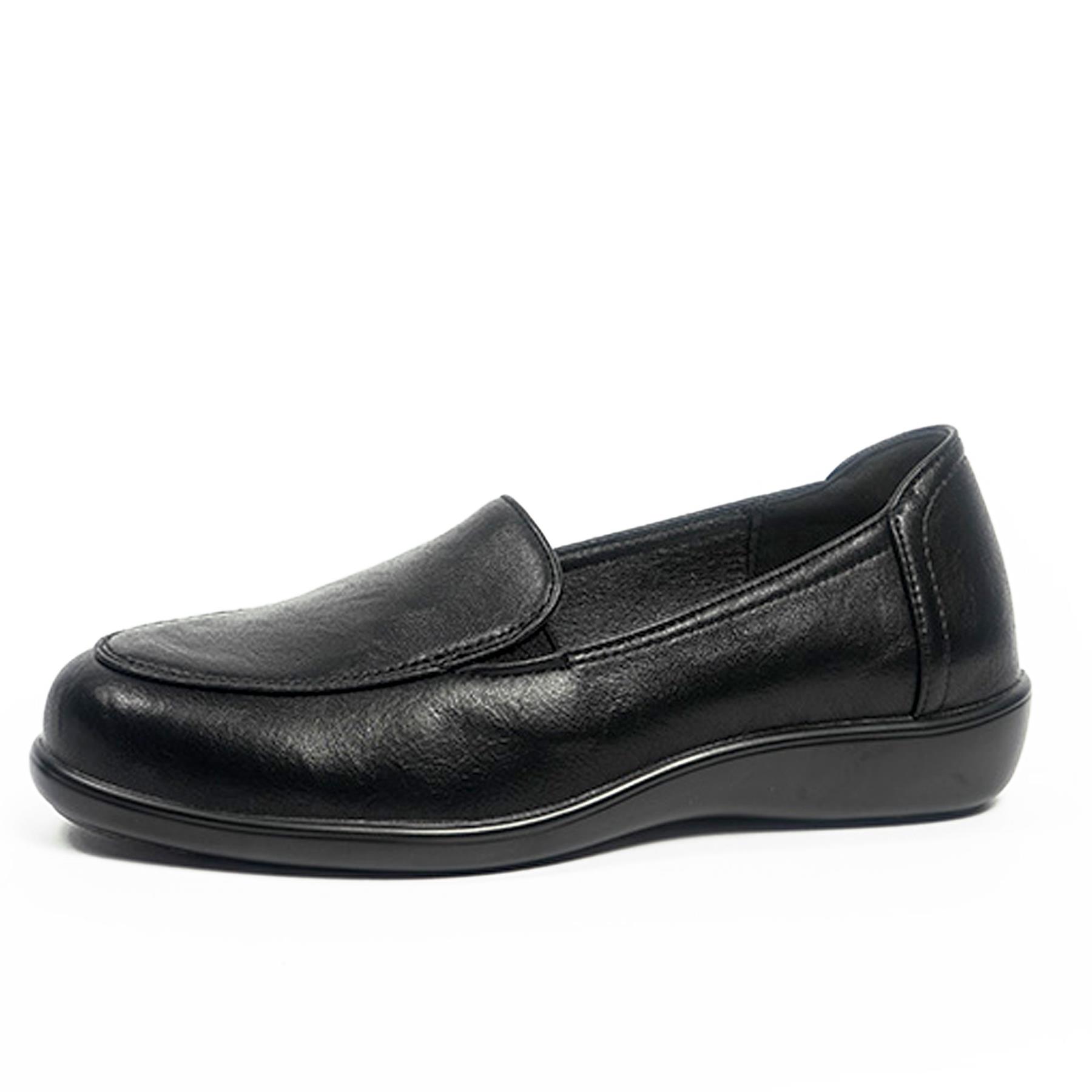 A2Z Damen Teen Mädchen Weite Passform Slipper PU Halbschuhe Komfort Arbeit Wanderschuhe - Bild 2 von 8