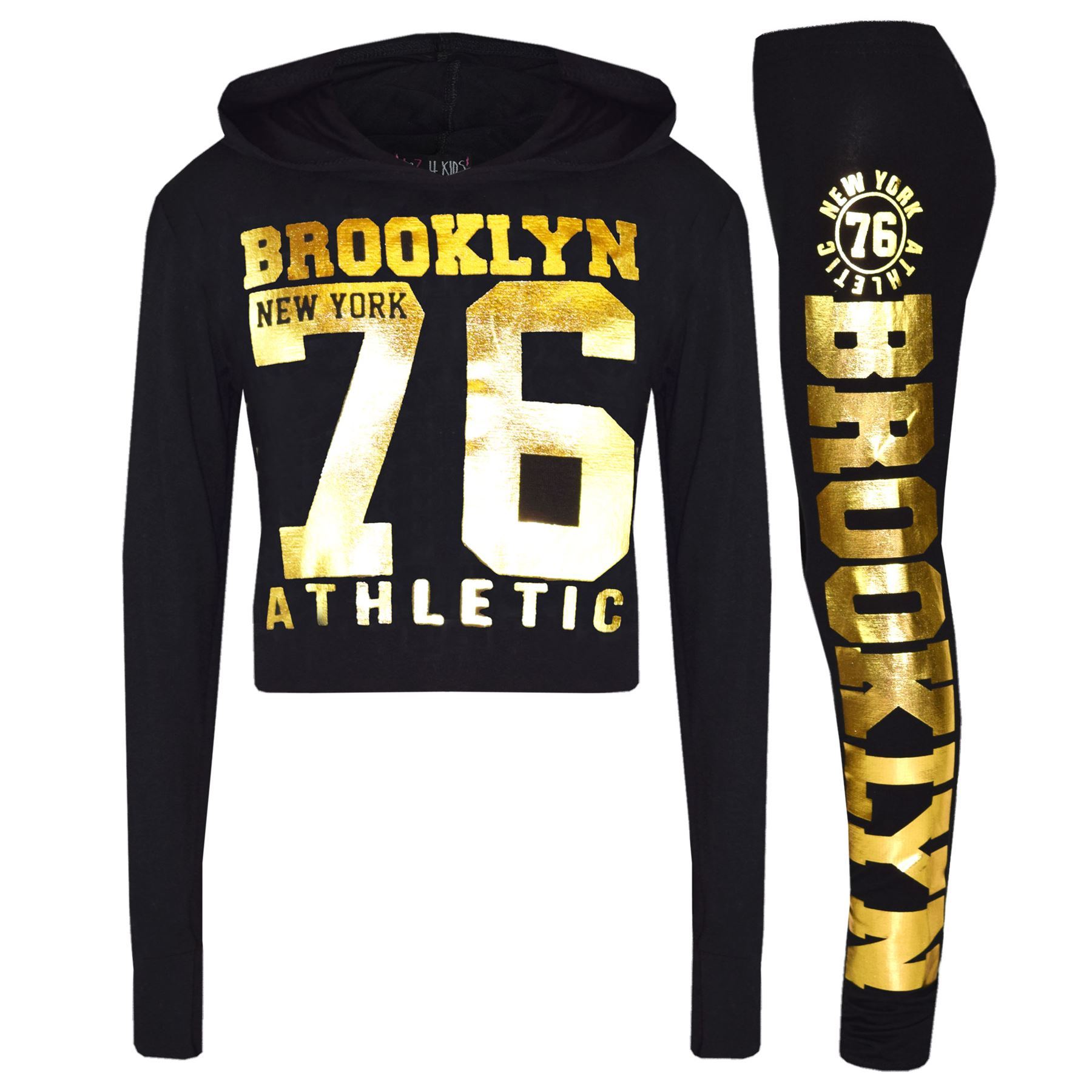 Conjunto de ropa de salón y leggings con capucha Brooklyn 76 para niñas 7-13 años - Imagen 5 de 68
