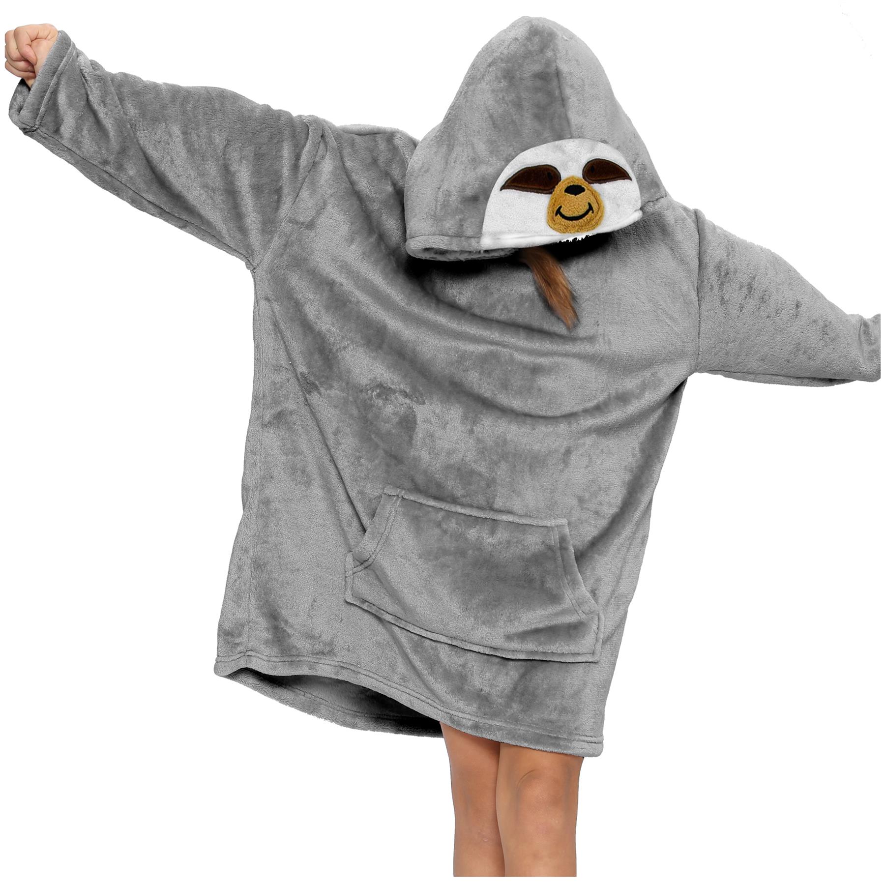 Unisex Hombres Damas Sudadera con Capucha de Gran Tamaño Animal Acurrucarse Manta Súper Suave Cálida Vellón - Imagen 80 de 104