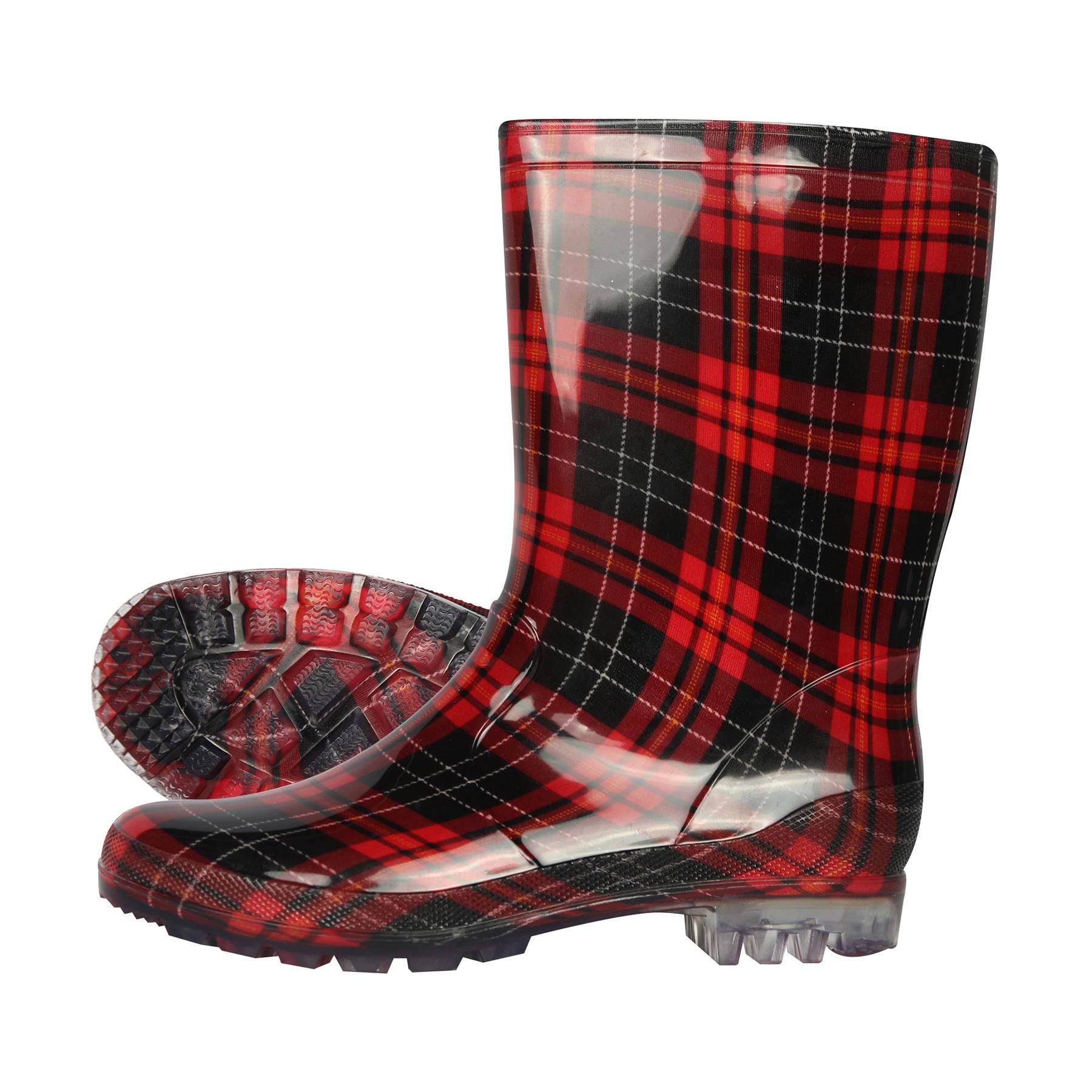 Ladies Anti-Skid Waterproof Rubber Wellies Lightweight Women Wellington Boots - Picture 27 of 30