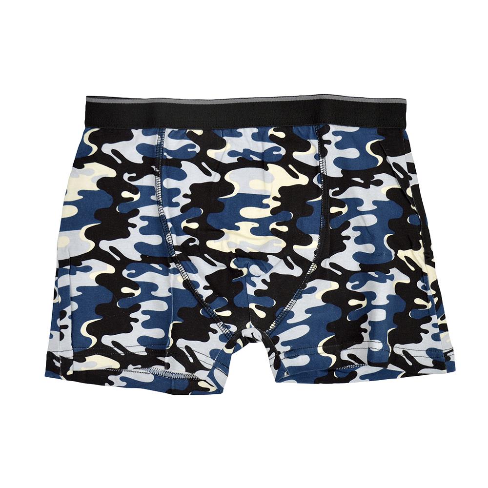 A2Z 4 Kids Boys Boxer Pack Of 3 Plain Camouflage Knickers Cotton Mix Underpants - Picture 13 of 20