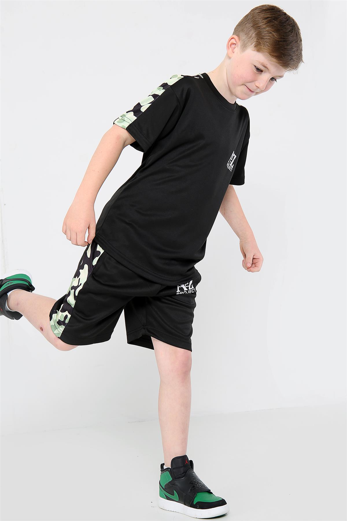 A2Z Boys' Snake Print T-Shirt - 100% Cotton Soft Tee With Camo Panel, Sizes 5-13 Years - View #2