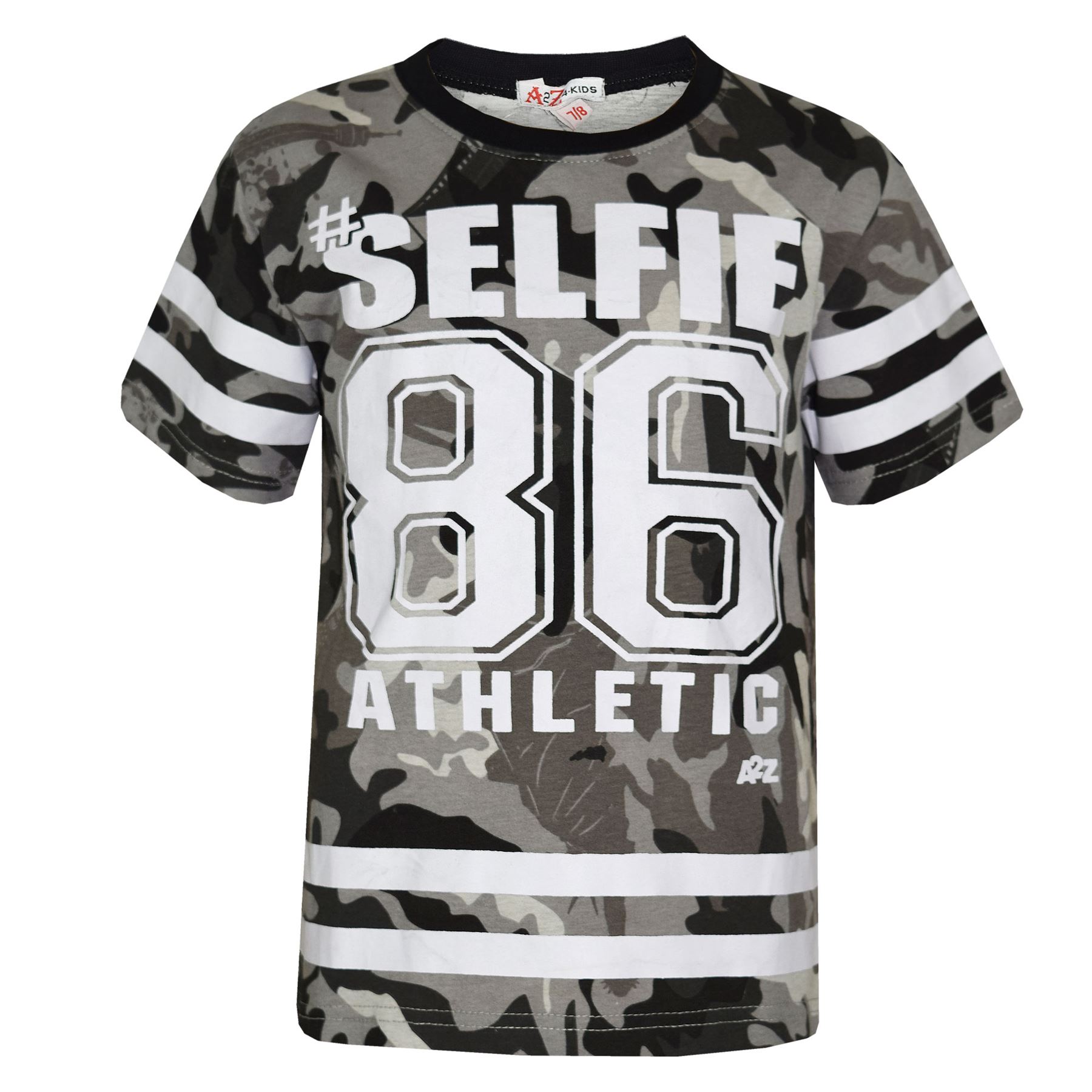 Set maglietta e pantaloni mimetici #Selfie 86 designer bambino ragazzo 7-13 anni - Foto 5 di 24