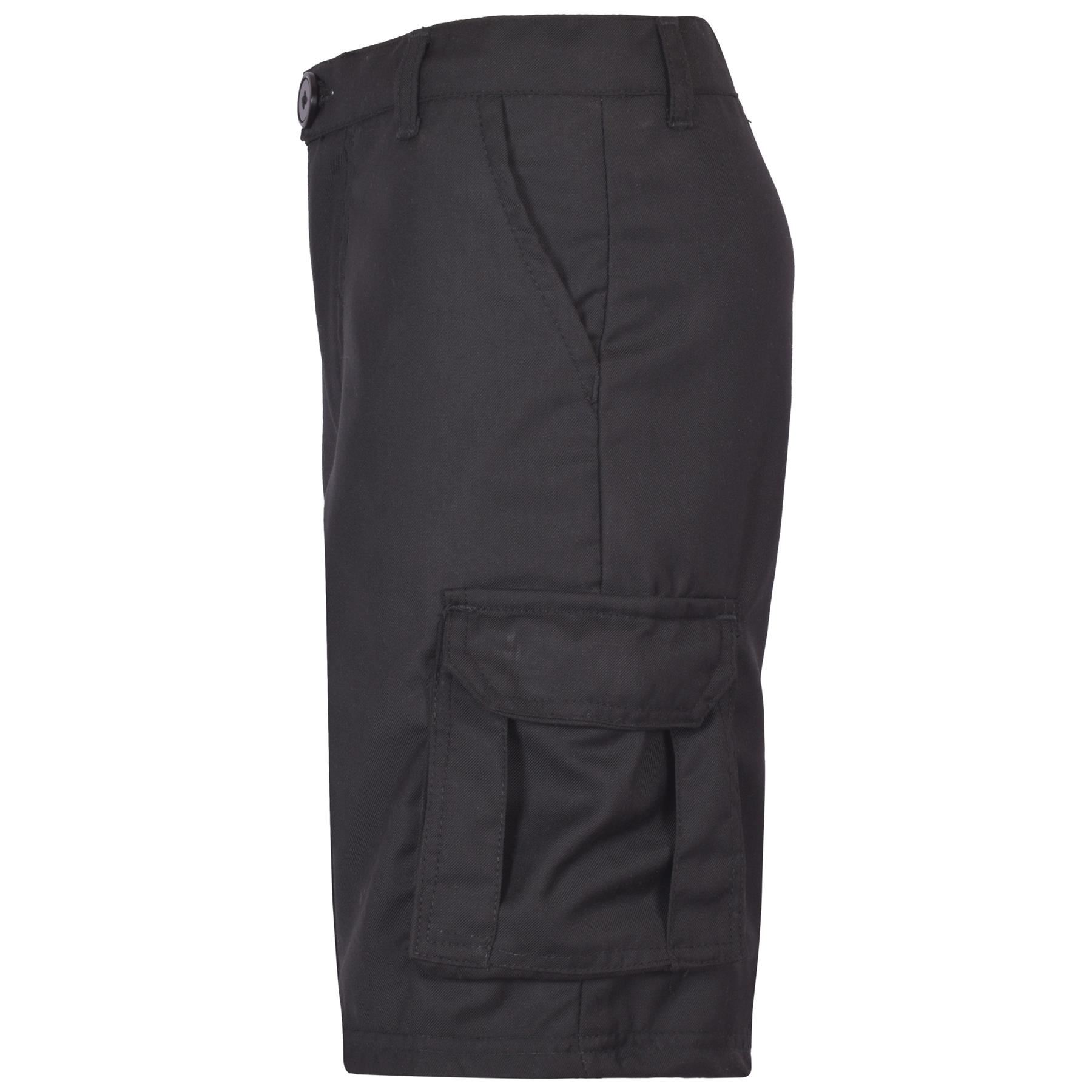 Kids Boys Cargo Shorts School Uniform Pull Up Regular Fit Lightweight Short - Picture 4 of 4