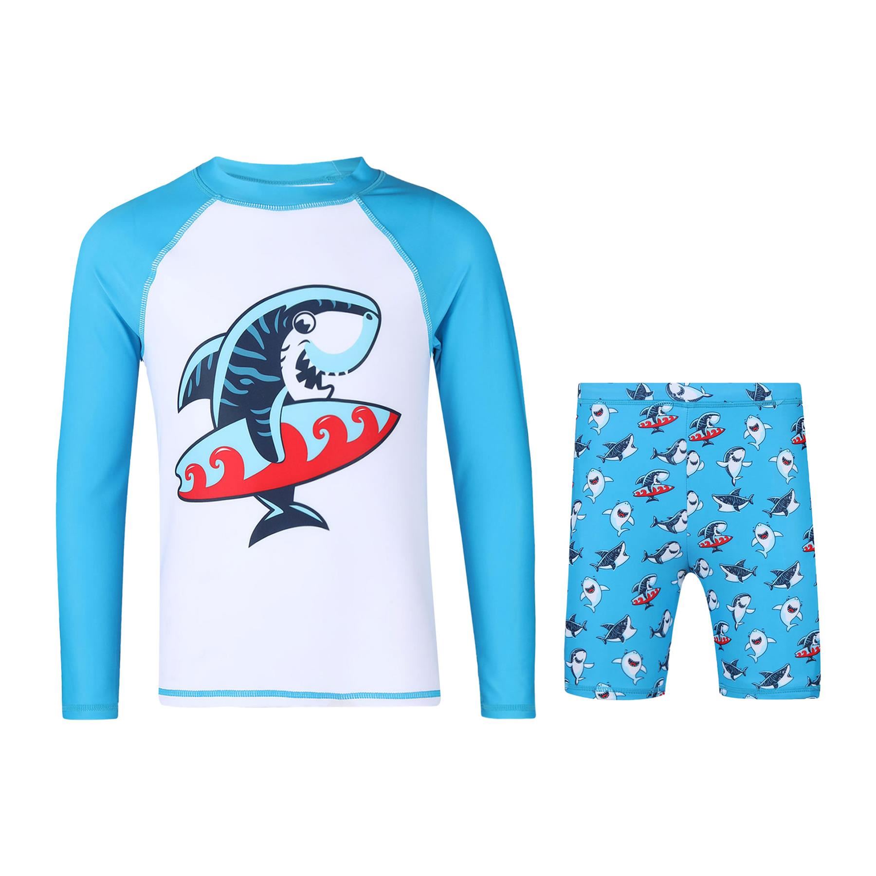 A2Z 4 Kids Boys Swimming Costume Kids Beach Bathing Swim Set Two Piece Swimsuit - Picture 59 of 79
