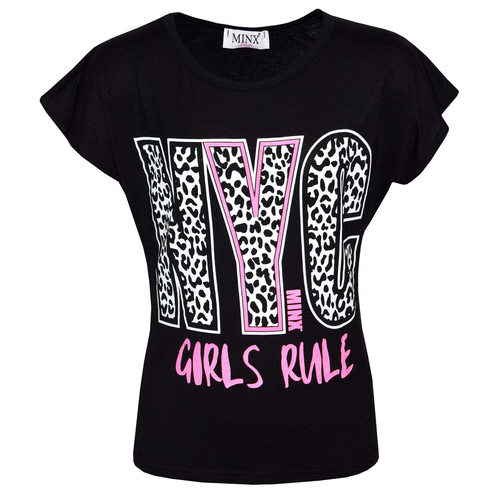 90 Logo Girl Cropped Tee ブラックピンクレオパード 90 Logo Girl Cropped Tee – YZ