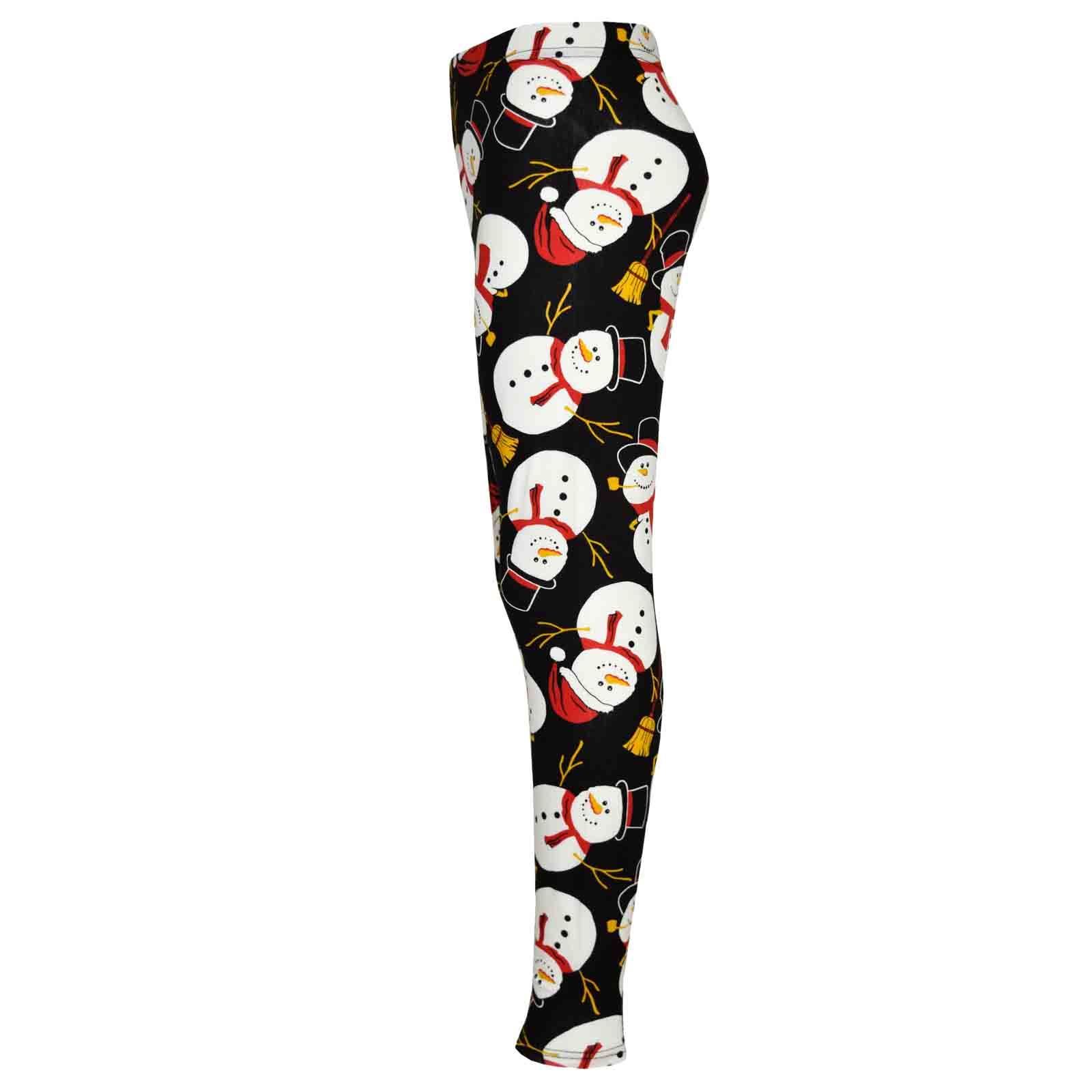 A2Z 4 Kids Girls Christmas Santa Xmas Legging Swing Dress Children Age 1-13 Yrs - Picture 29 of 38