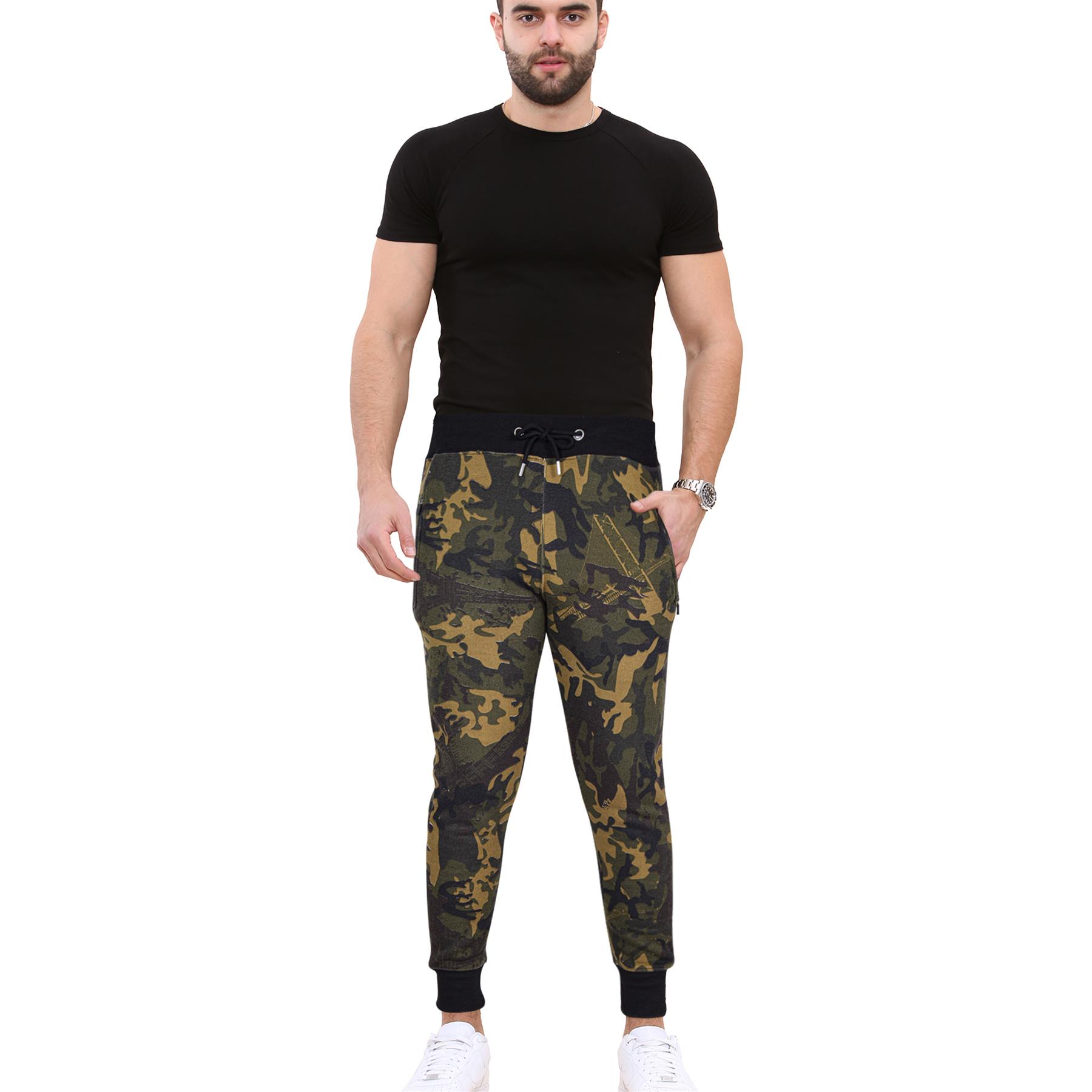 Mens Fleece Jogging Bottoms Joggers Exercise Sweatpants Gym Trousers - Picture 23 of 47