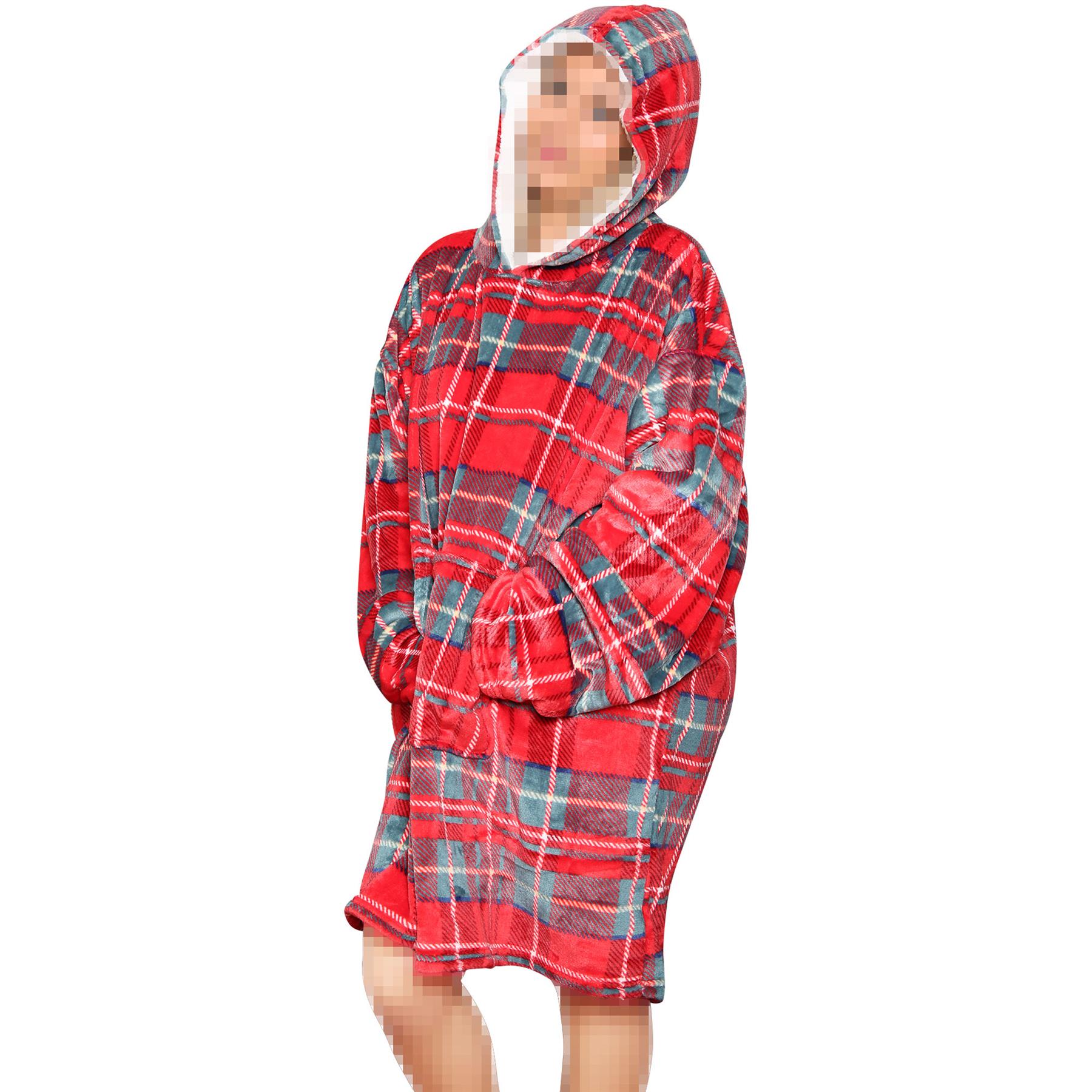 Unisex Hombres Damas Sudadera con Capucha de Gran Tamaño Animal Acurrucarse Manta Súper Suave Cálida Vellón - Imagen 72 de 104