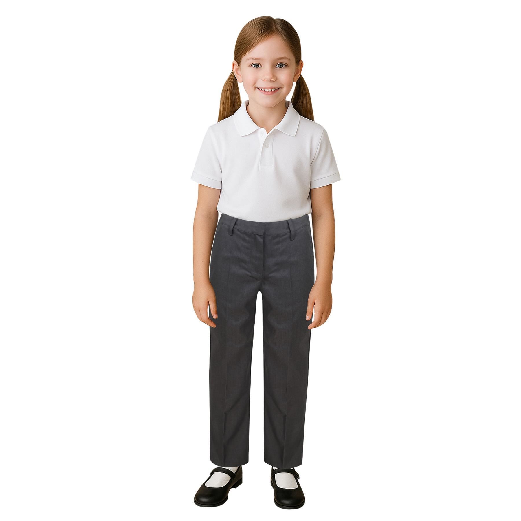 A2Z 4 Kids Girls Teens School Uniform Pant Slim Fit Teflon Coated school Trouser