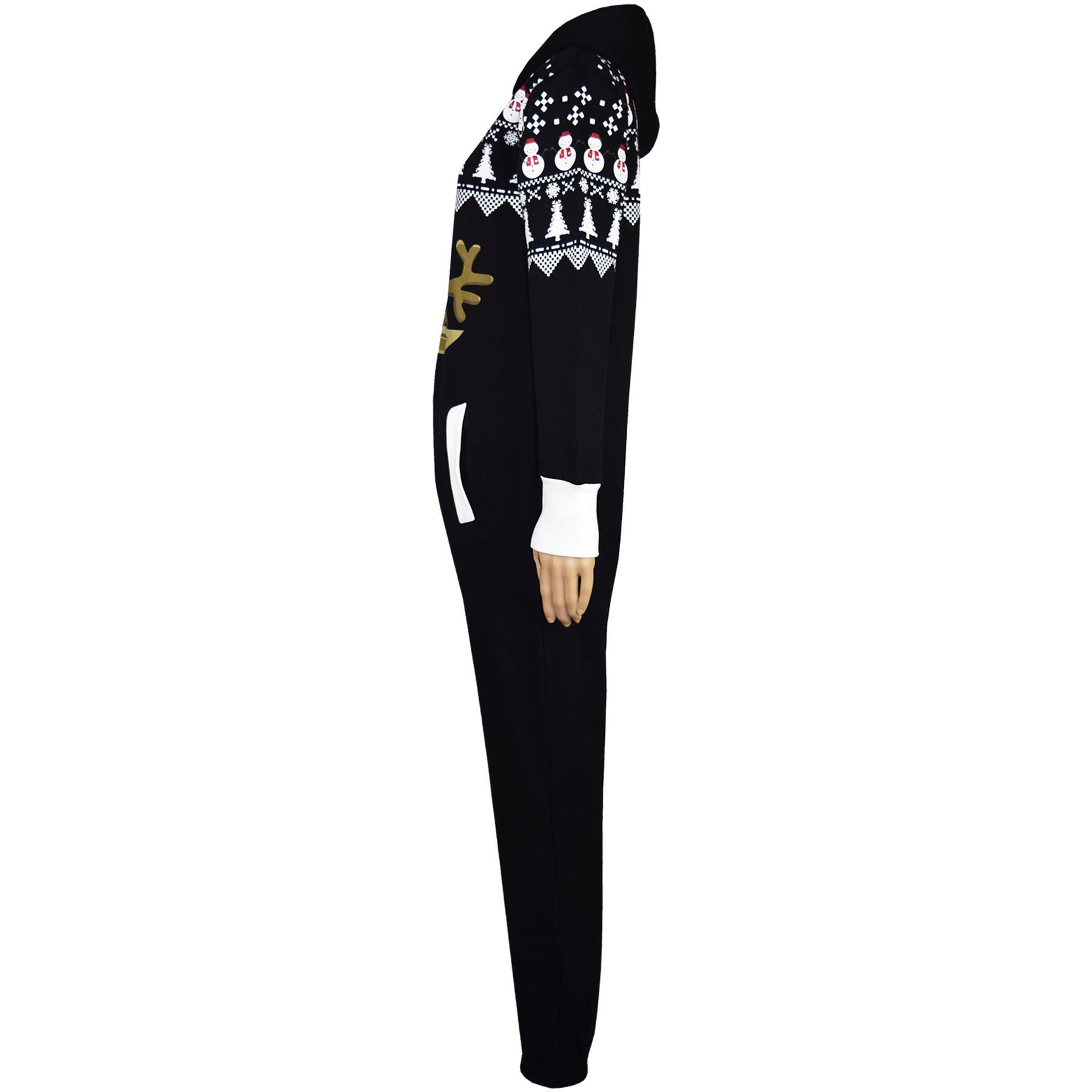 Kids Girls Boys Novelty Christmas Santa Reindeer A2Z Onesie One Piece Jumpsuit - Picture 33 of 58