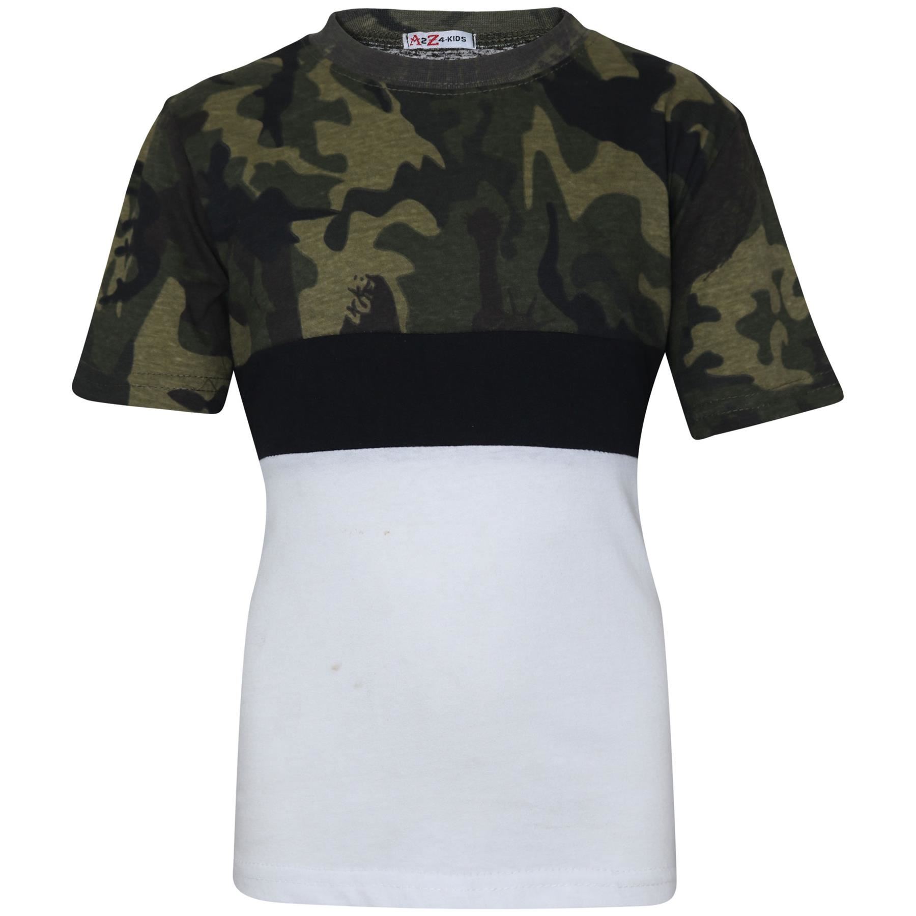 Juego de camisetas y pantalones cortos con panel de contraste de color para niños ropa de verano niñas niños de 5-13 años - Imagen 21 de 41