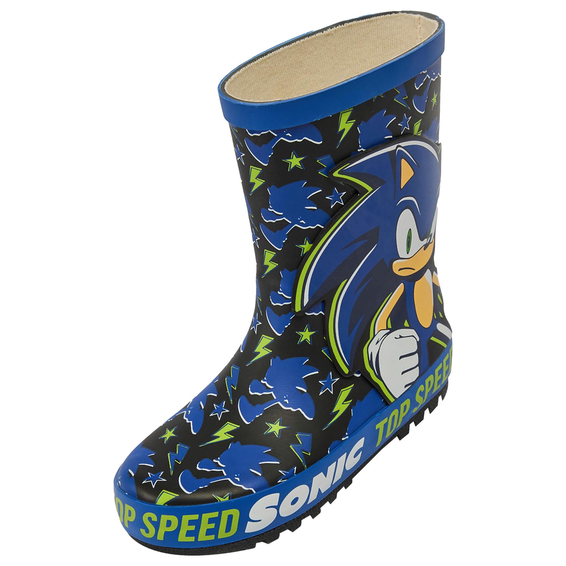 Bottes De Neige Enfants Garçons Bottes En Caoutchouc Sonic Pour