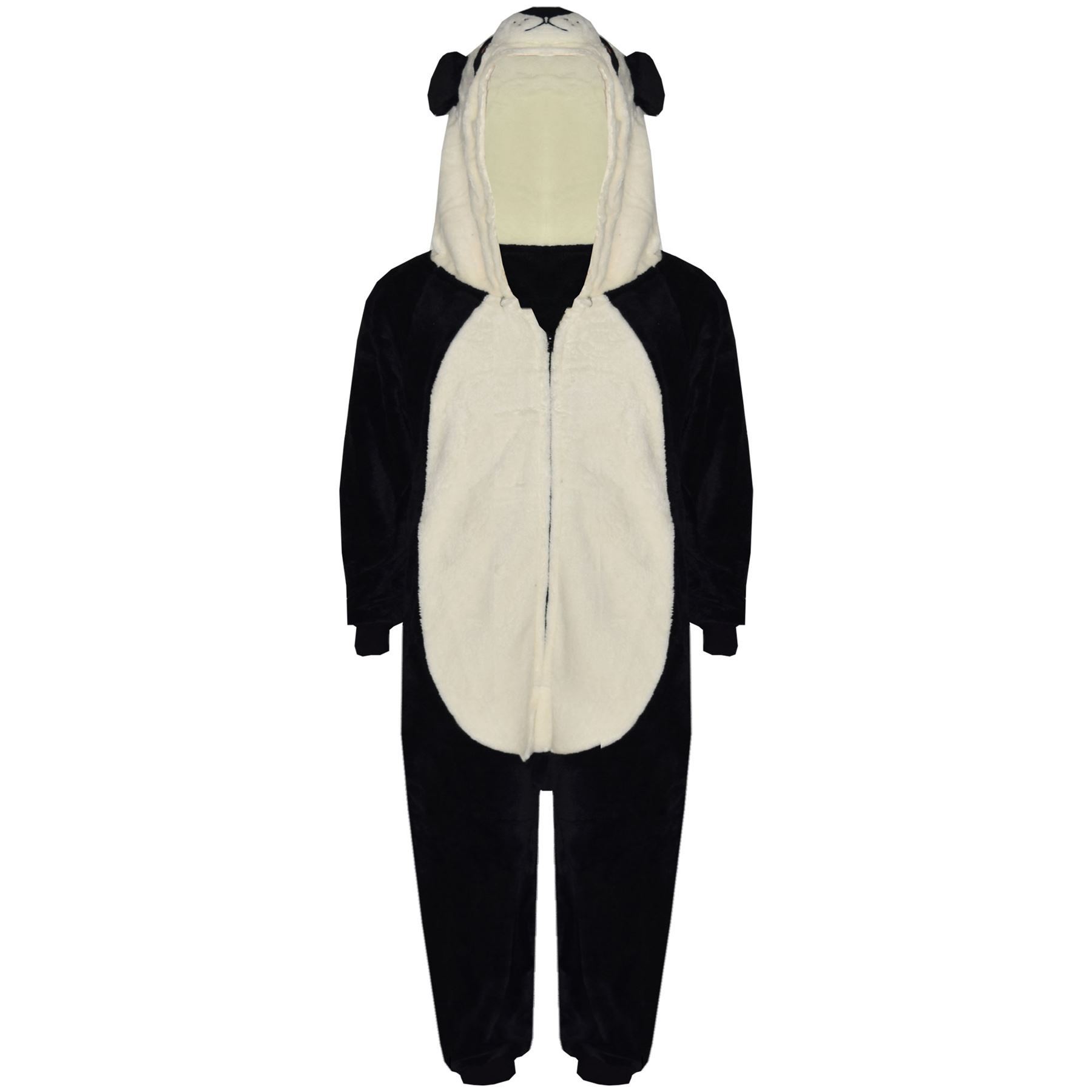 Abbigliamento Morbido Tuta Unica Con Cappuccio Panda In Pile