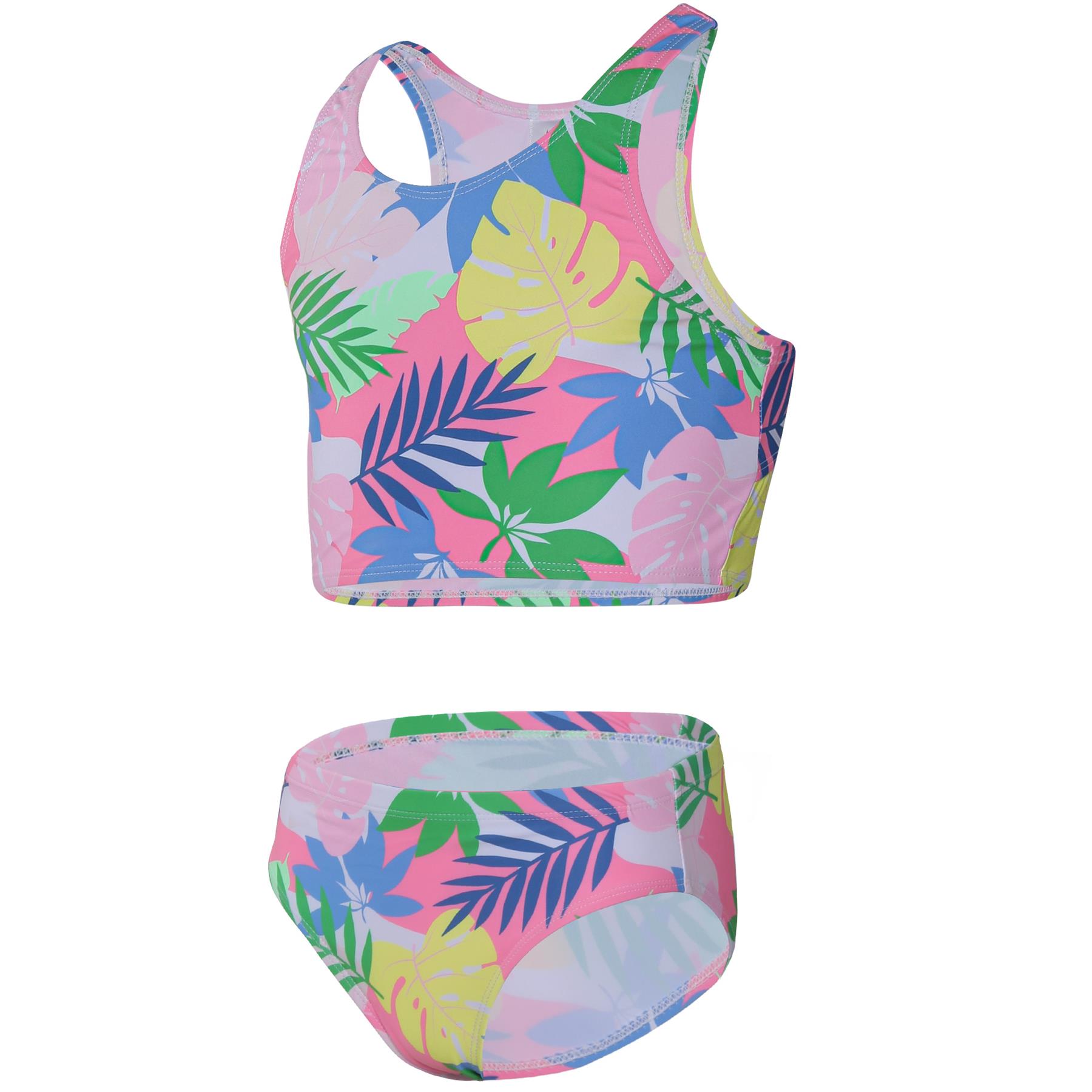 A2Z 4 Kids Girls Two-Piece Swimming Suit Tropical Leaf Swimwear Summer Outfit