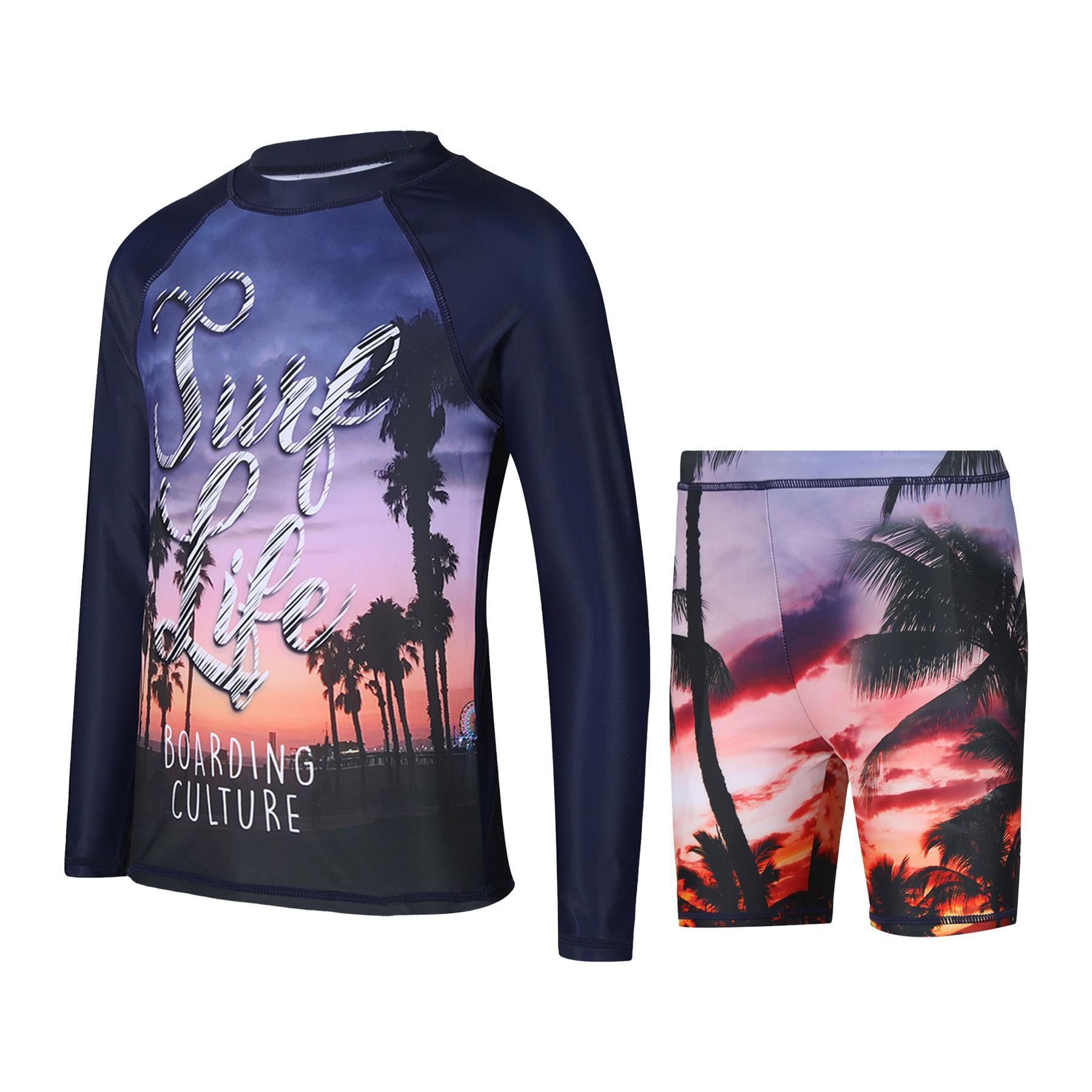 A2Z 4 Kids Boys Swimming Costume Kids Beach Bathing Swim Set Two Piece Swimsuit - Picture 70 of 79