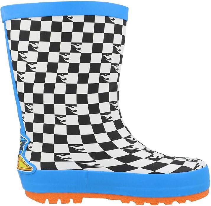 Hot Wheels Boys Wellington Boots Waterproof Kids Wellies with Non Slip Soles - Picture 3 of 7