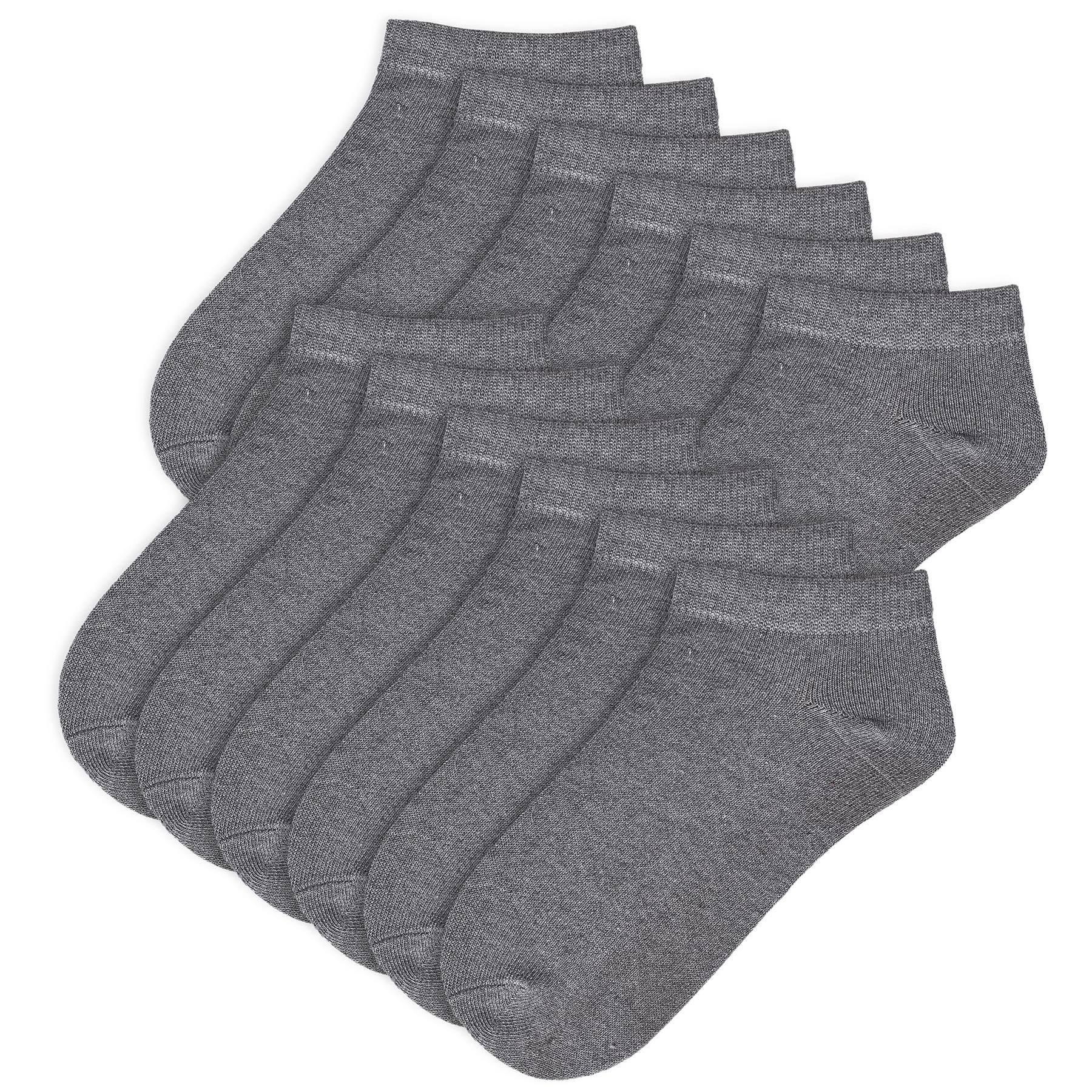A2Z 4 Kids Girls Boys 12 Pack Plain Trainer No Show Socks Cotton School Socks - Picture 9 of 25