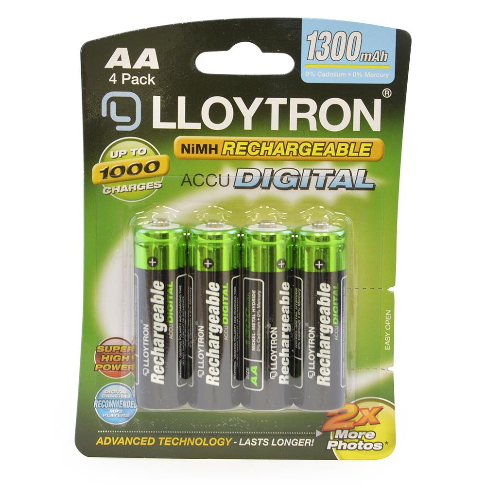 Akumulator cyfrowy A2Z NiMH 1300mAh wytrzyma długi rozmiar AA opakowanie 4 szt. - Zdjęcie 3 z 3