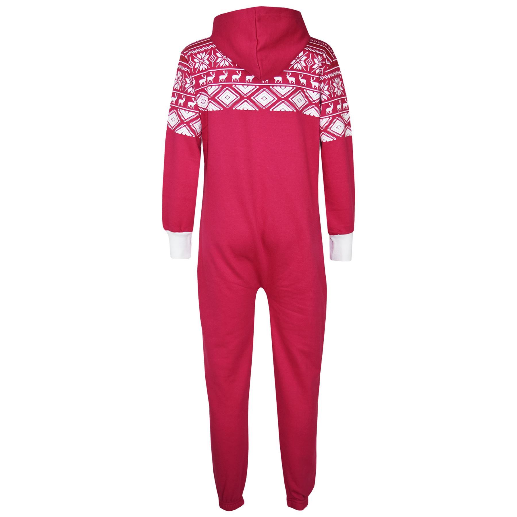 Kids Girls Boys Novelty Christmas Santa Reindeer A2Z Onesie One Piece Jumpsuit - Picture 48 of 58
