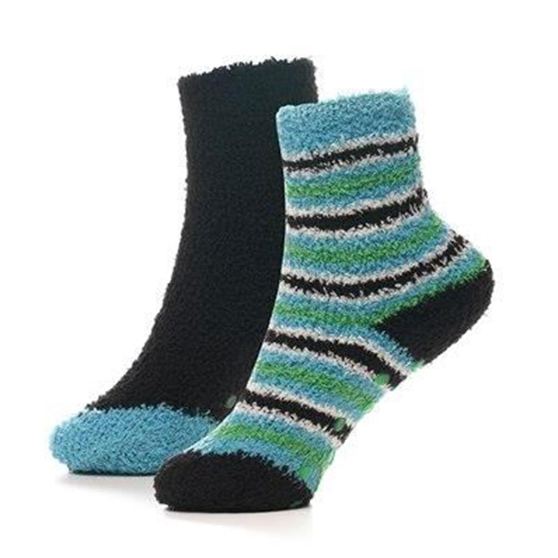 Kids Boys Cosy Thermal Socks Super Soft Fluffy Warm Non Skid Grippers Socks - Picture 7 of 9