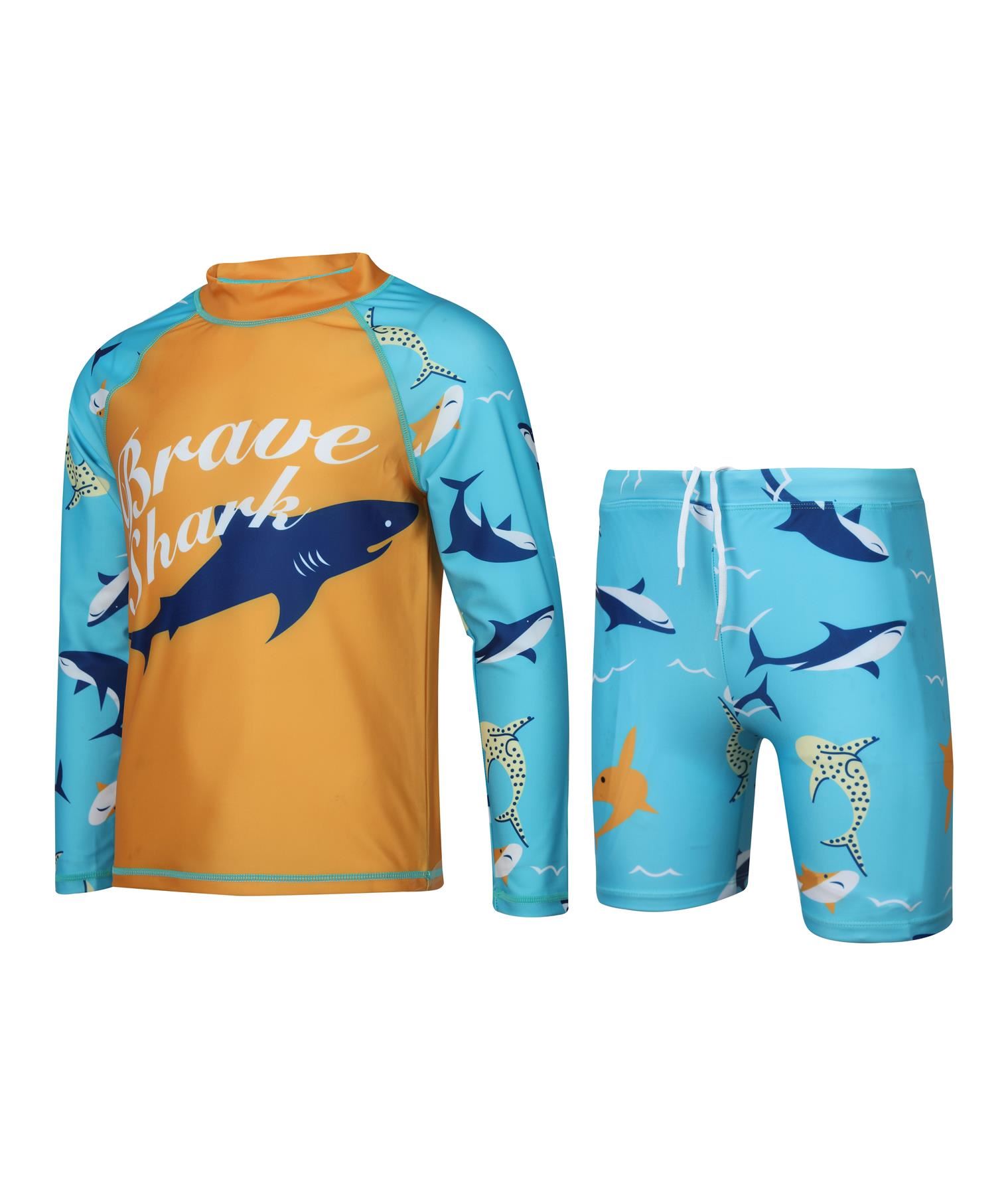 A2Z 4 Kids Boys Swimming Costume Kids Beach Bathing Swim Set Two Piece Swimsuit - Picture 7 of 79