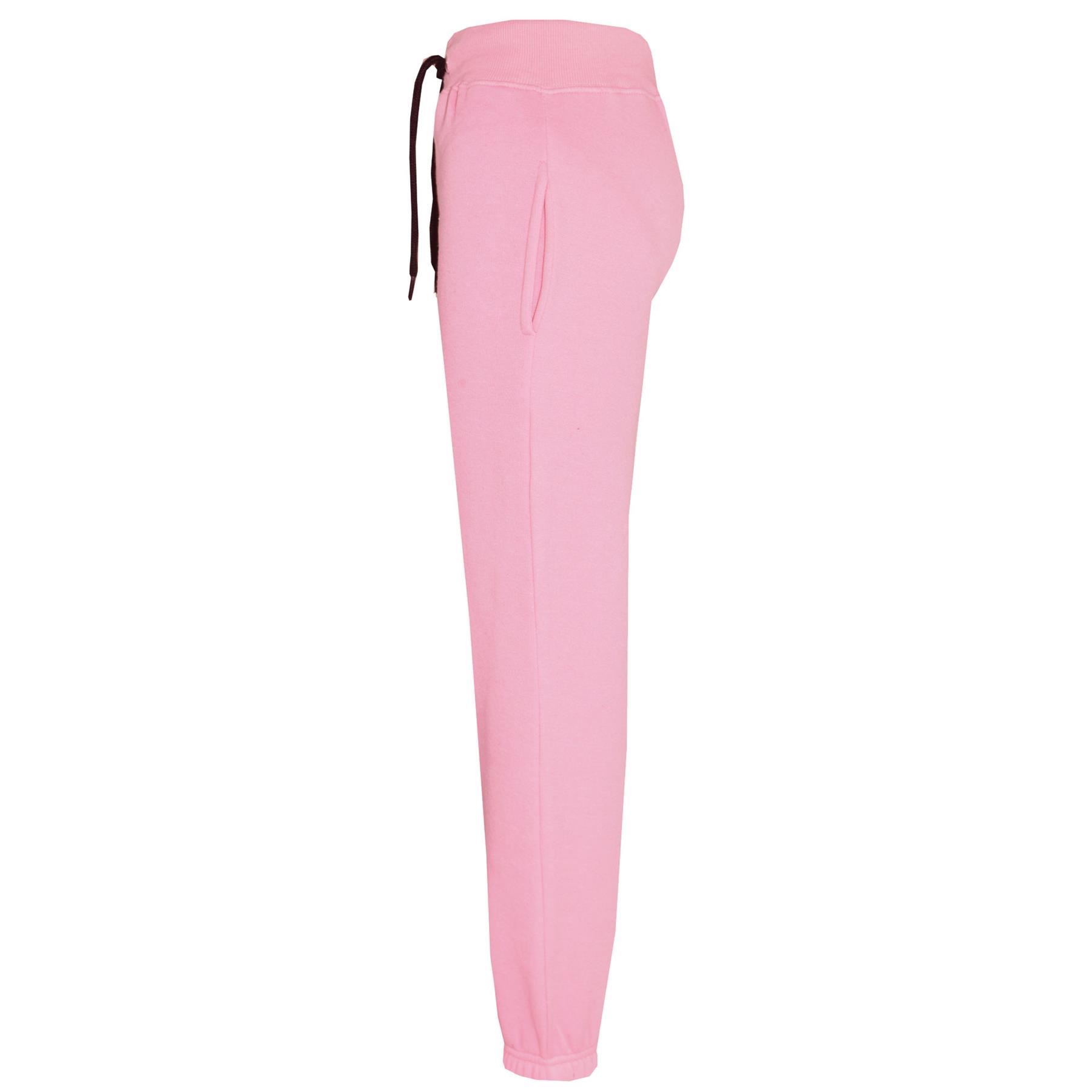 Kid Plain Tracksuit Baby Pink & Black Contrast Hoodie with Jogger Activewear Set - Picture 10 of 10