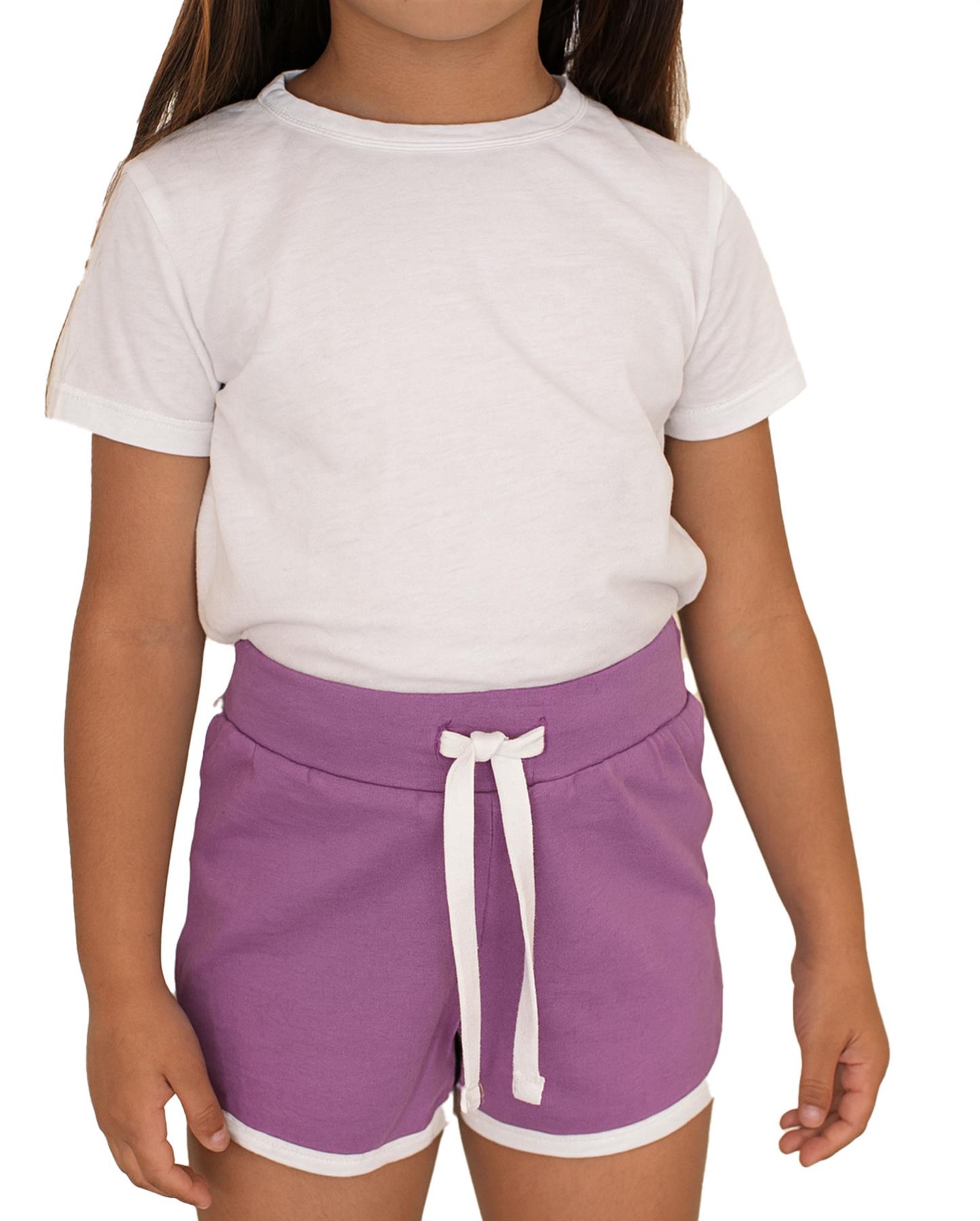 Girls Shorts 100% Cotton Dance Sports Summer Hot Short Lightweight Pants 2-13 - Picture 56 of 138