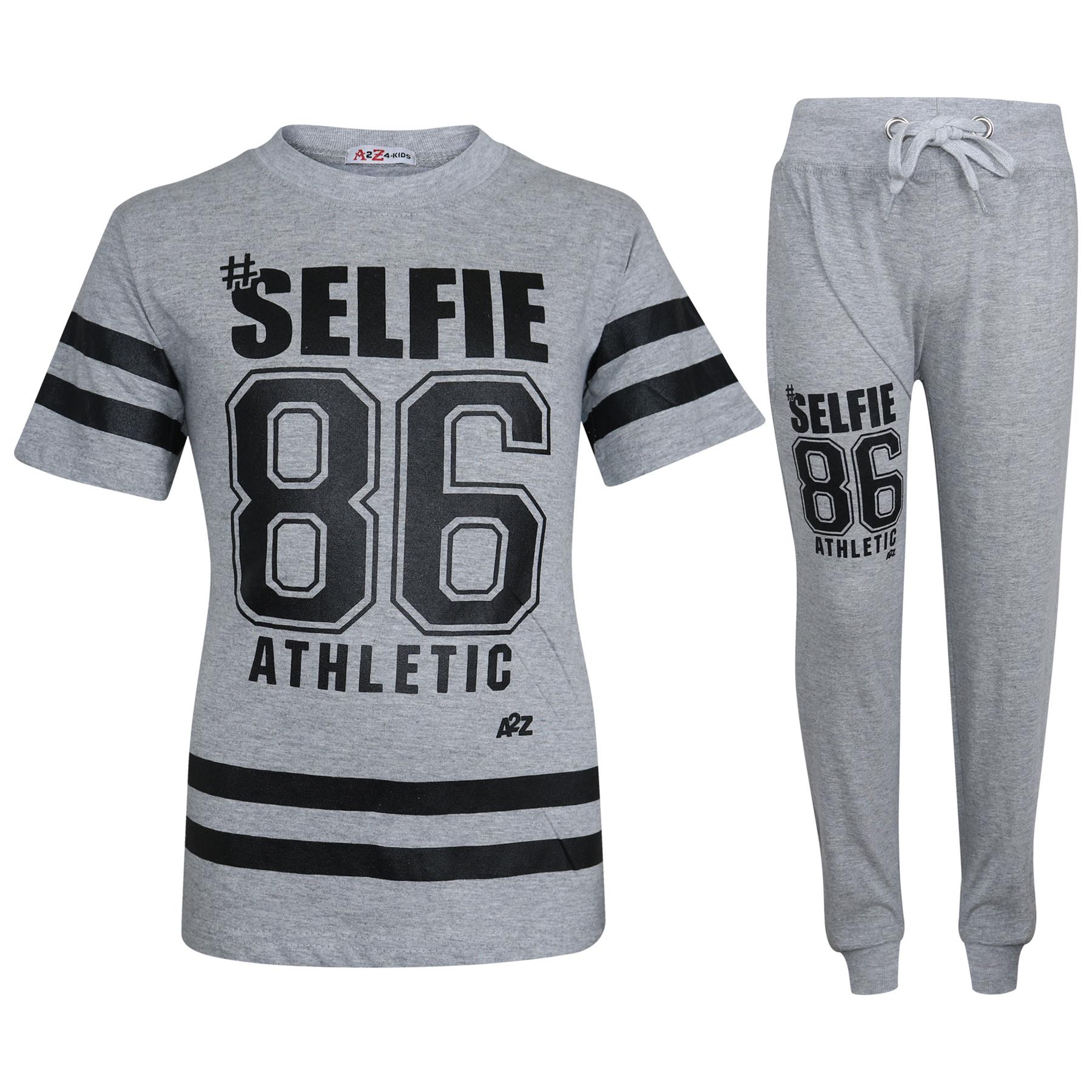 Set maglietta e pantaloni mimetici #Selfie 86 designer bambino ragazzo 7-13 anni - Foto 17 di 24