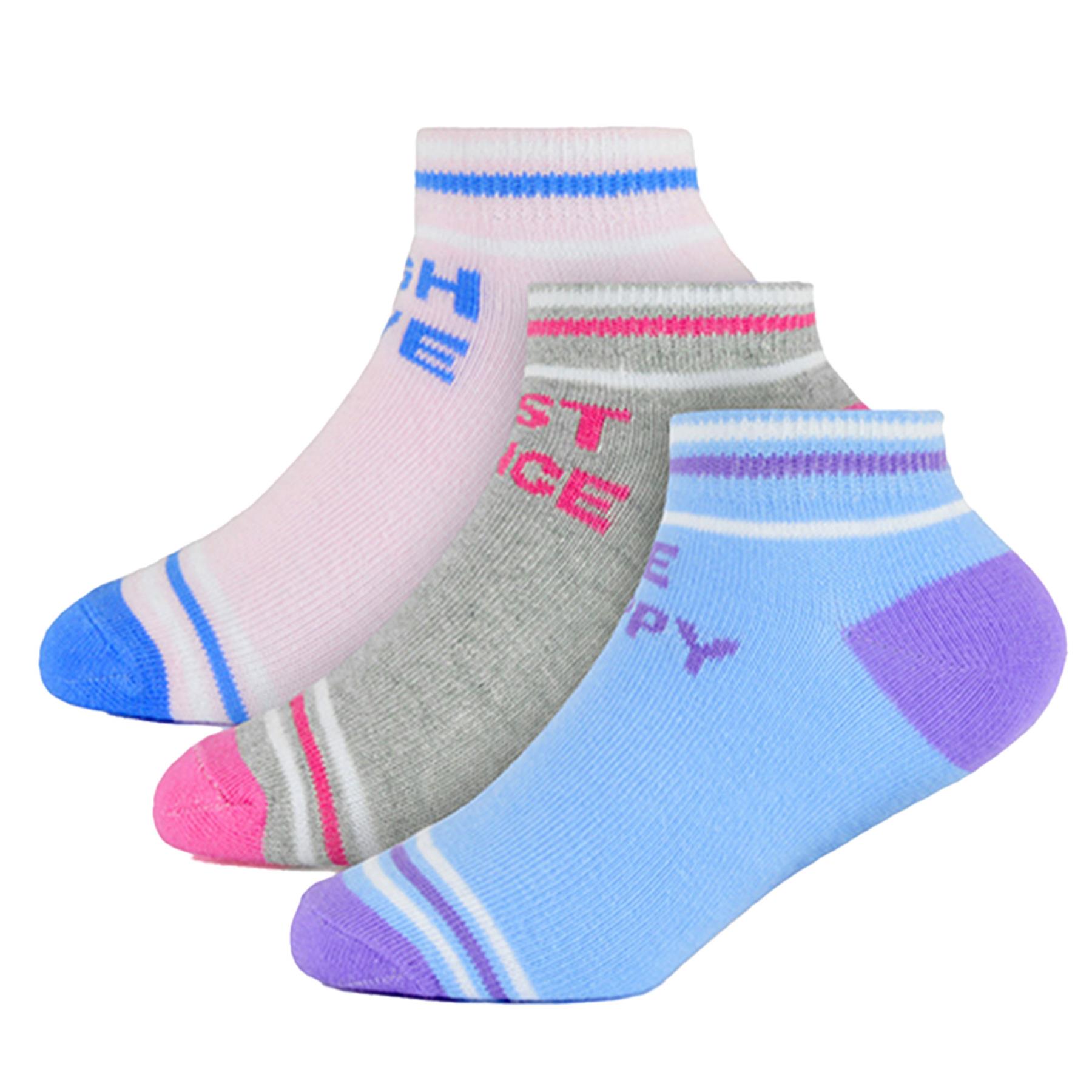 Kinder Mädchen Camouflage und Leopard Trainer Socken 3er-Pack Kinder Schuhe Socken 2-10 Jahre - Bild 9 von 14