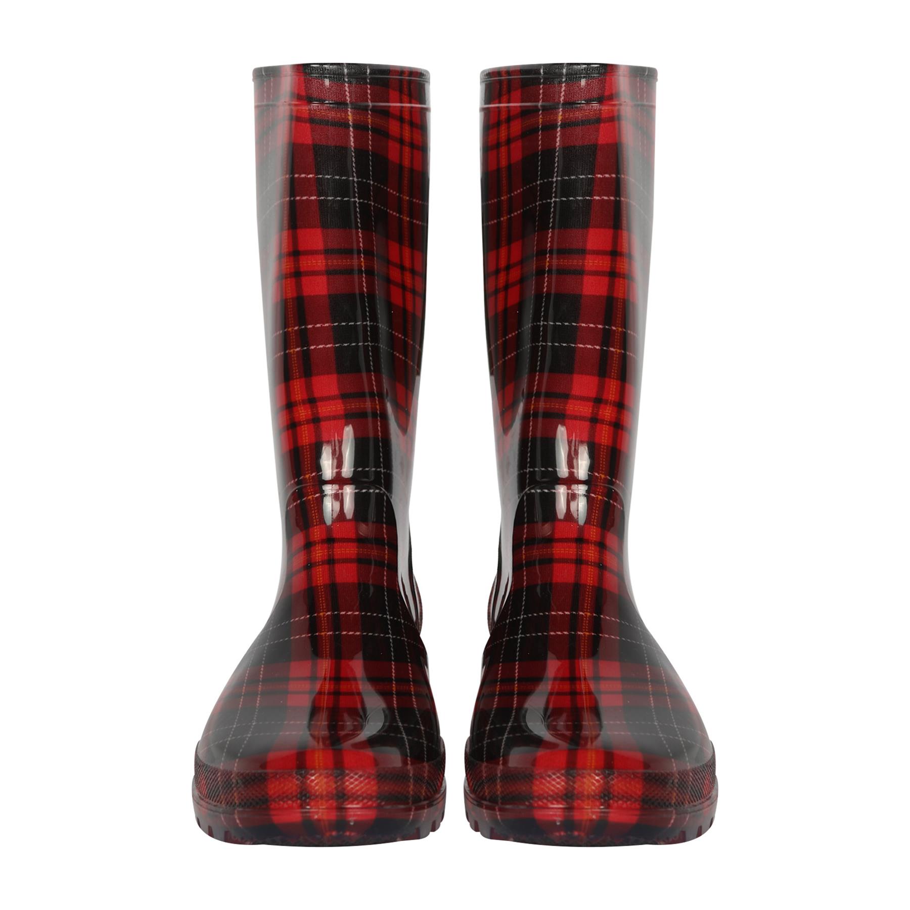 Ladies Anti-Skid Waterproof Rubber Wellies Lightweight Women Wellington Boots - Picture 29 of 30