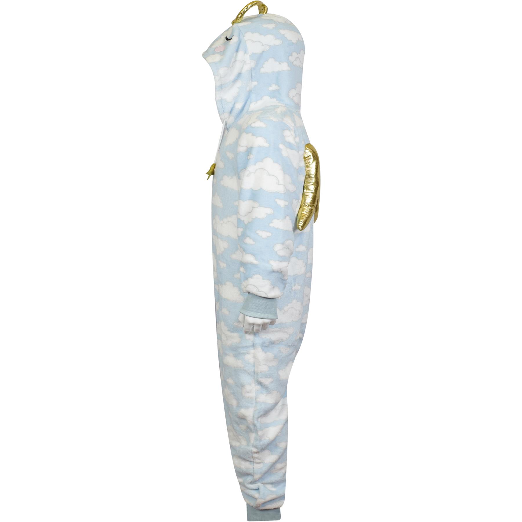 A2Z Girls Boys Angel Costume Xmas Nativity School Play Soft Plush Warm Jumpsuits - Picture 4 of 5