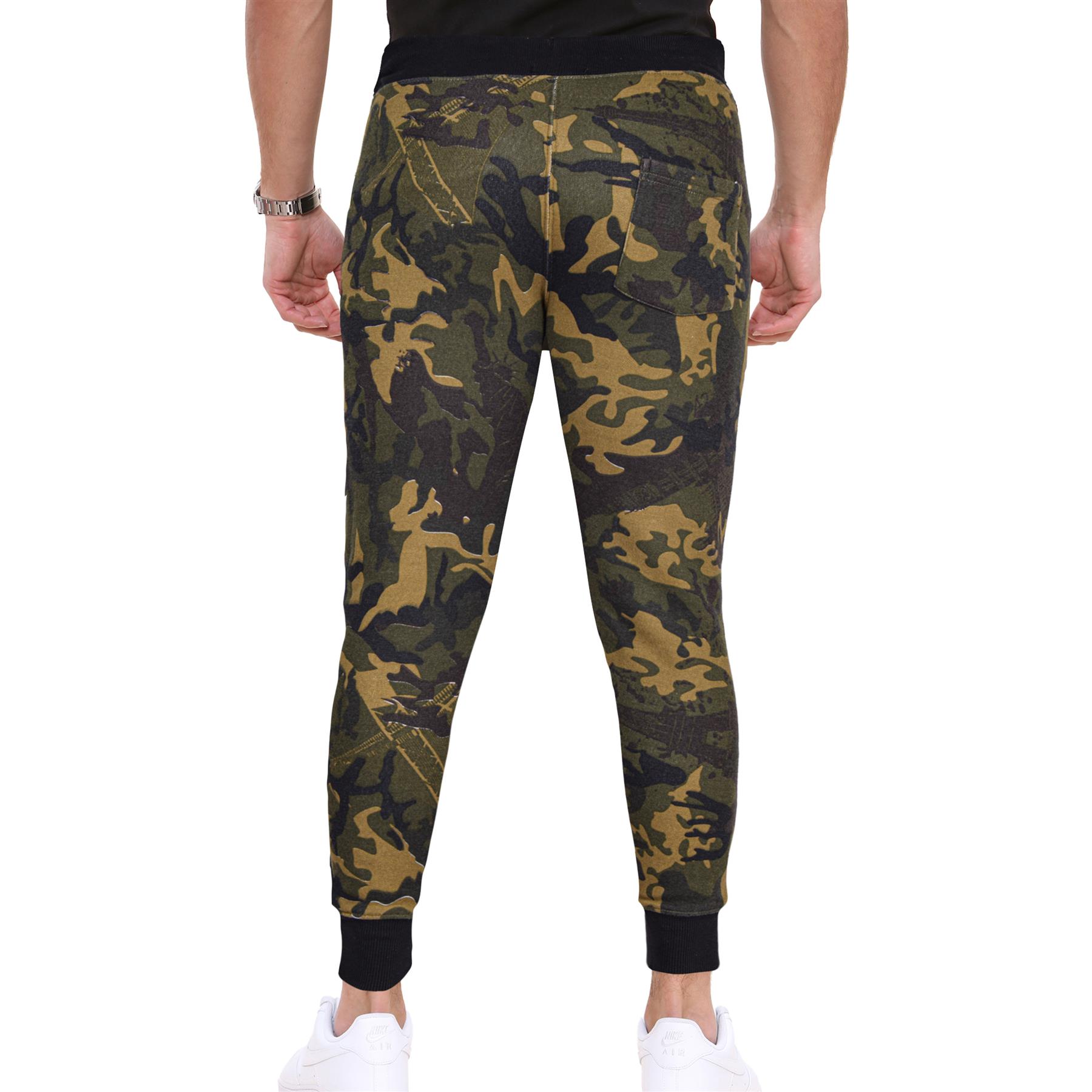 Mens Fleece Jogging Bottoms Joggers Exercise Sweatpants Gym Trousers - Picture 25 of 47