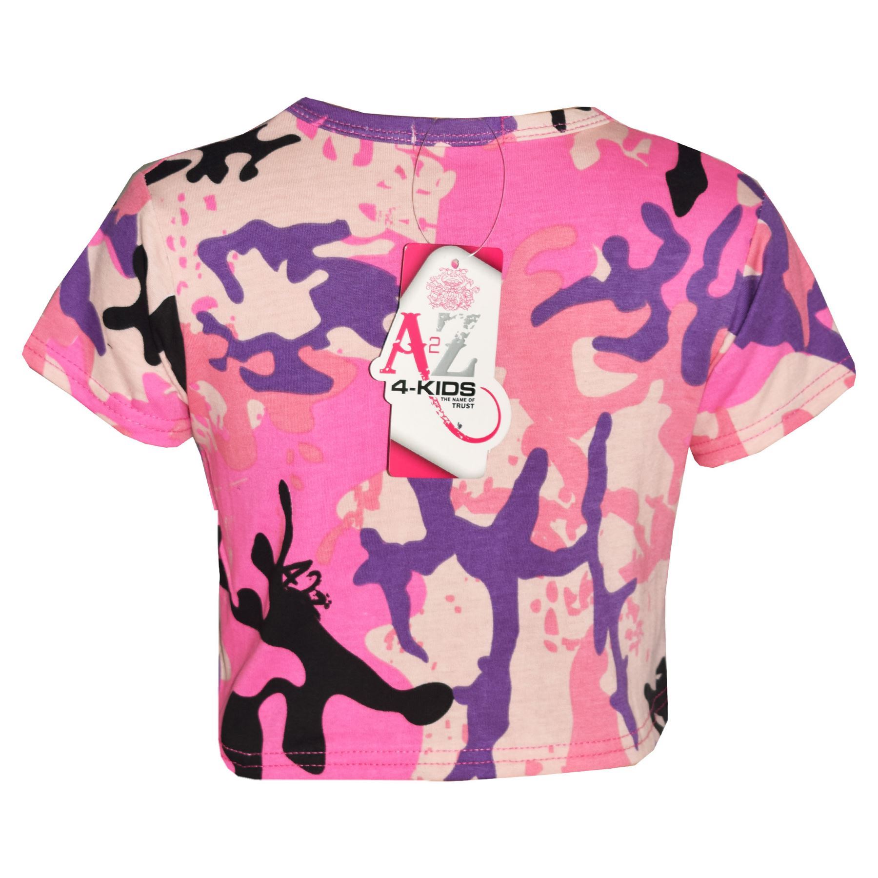 A2Z Kids Camo Crop Top & Skater Skirt Set Summer Wear Girls Boys Age 5-13 Years - Picture 9 of 33