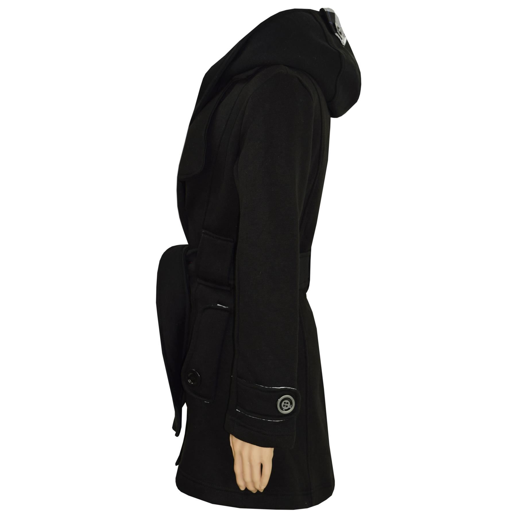 Kids Girls Overcoats Hooded Trench Coats Lapels Wine Padded Long Parka
