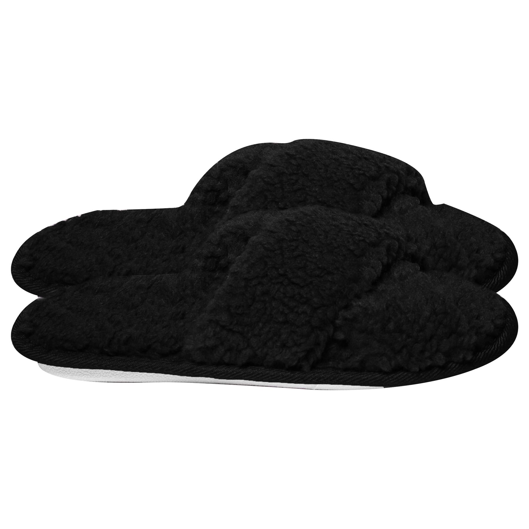 A2Z Women Mule Slippers Crossover Cozy Fur Memory Foam Fluffy Comfortable Slider - Picture 2 of 5