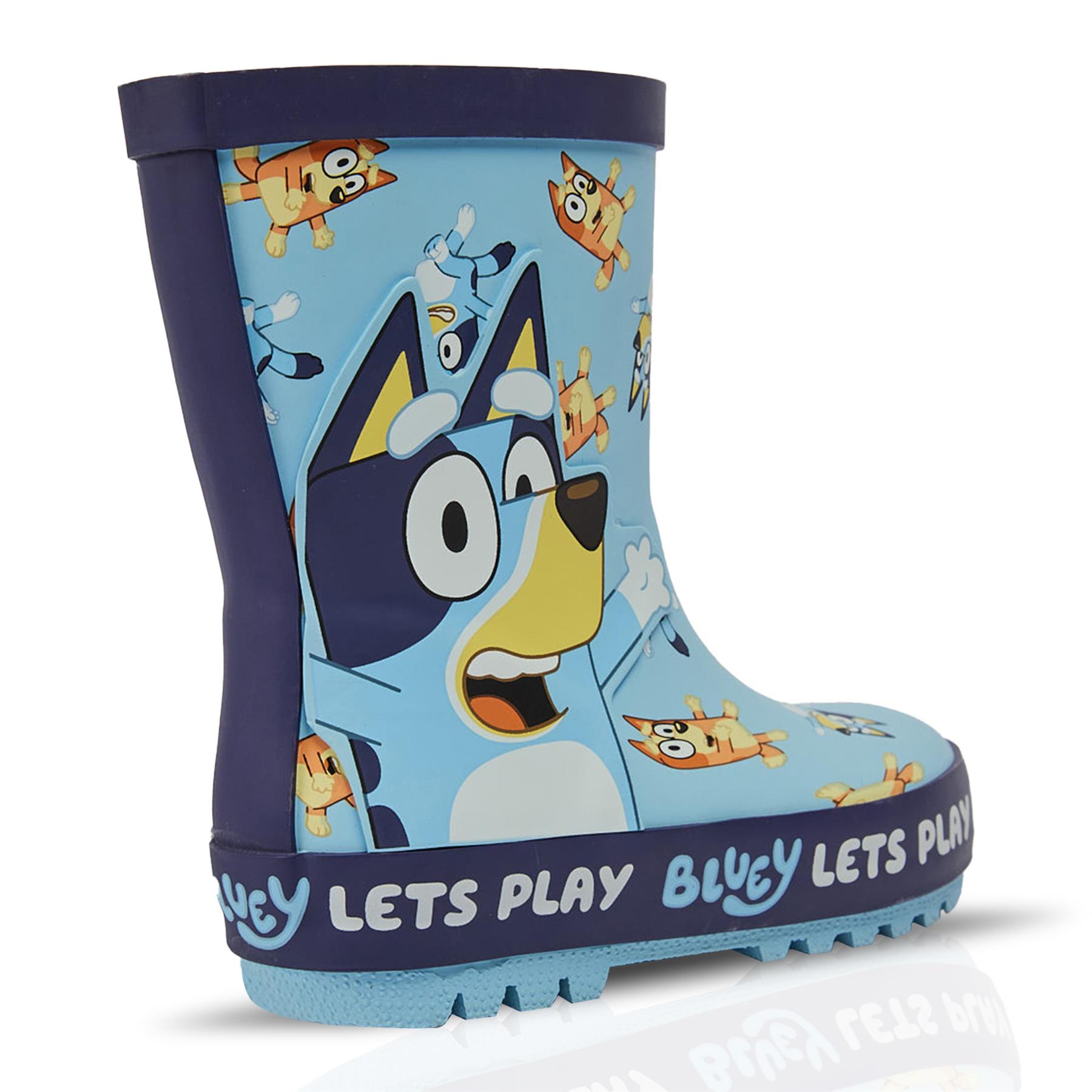 Kinder Mädchen Jungen Gummistiefel Bluey Rubber Welly Regenstiefel Anti-Rutsch Gummistiefel - Bild 5 von 8