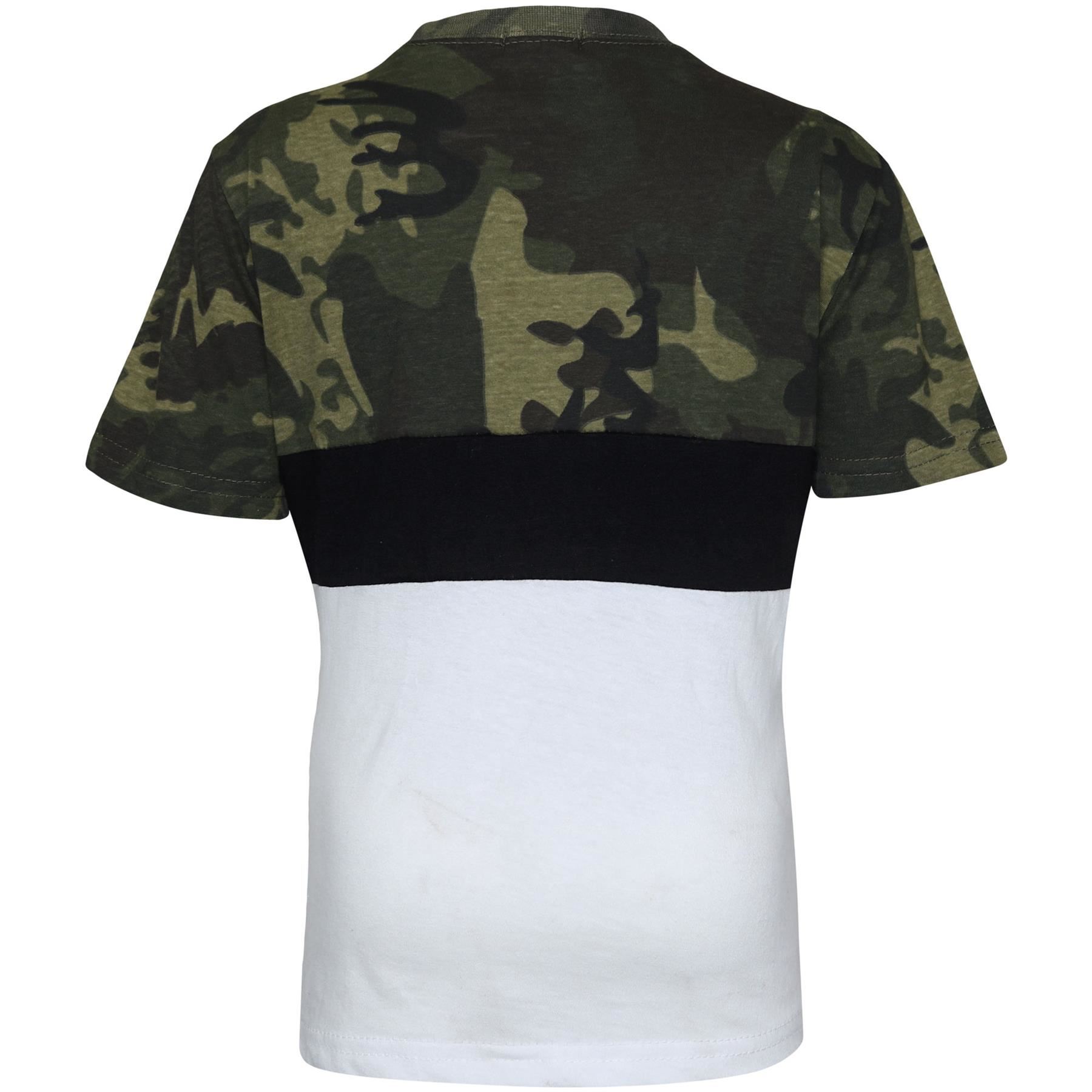 Juego de camisetas y pantalones cortos con panel de contraste de color para niños ropa de verano niñas niños de 5-13 años - Imagen 24 de 41