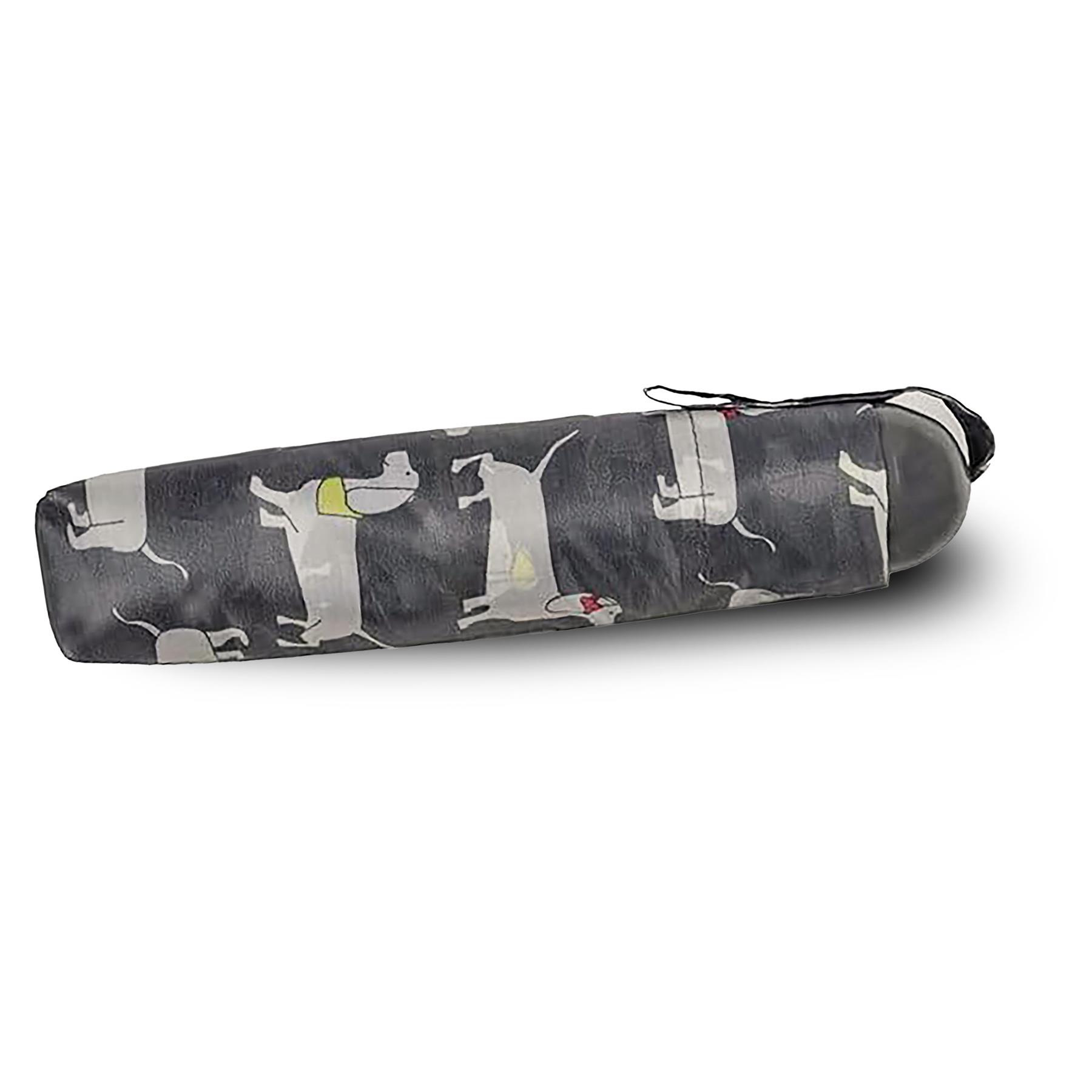 Ladies Supermini Folding Umbrella Sausage Dog AOP Weather Resist Compact Brolly - Picture 8 of 11