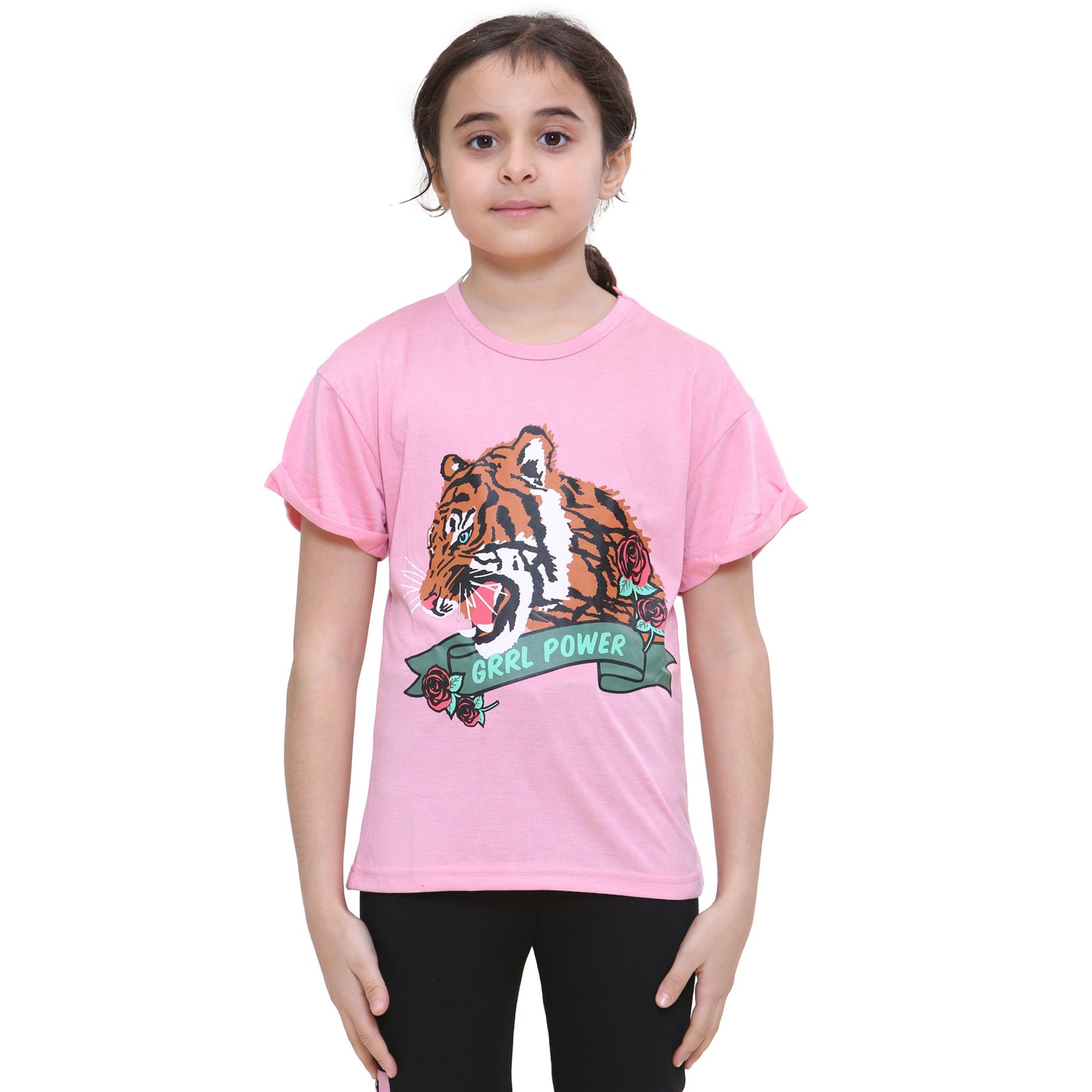 Kids Girls T Shirts Grrl Power Printed Summer Tank Top & Tees | eBay
