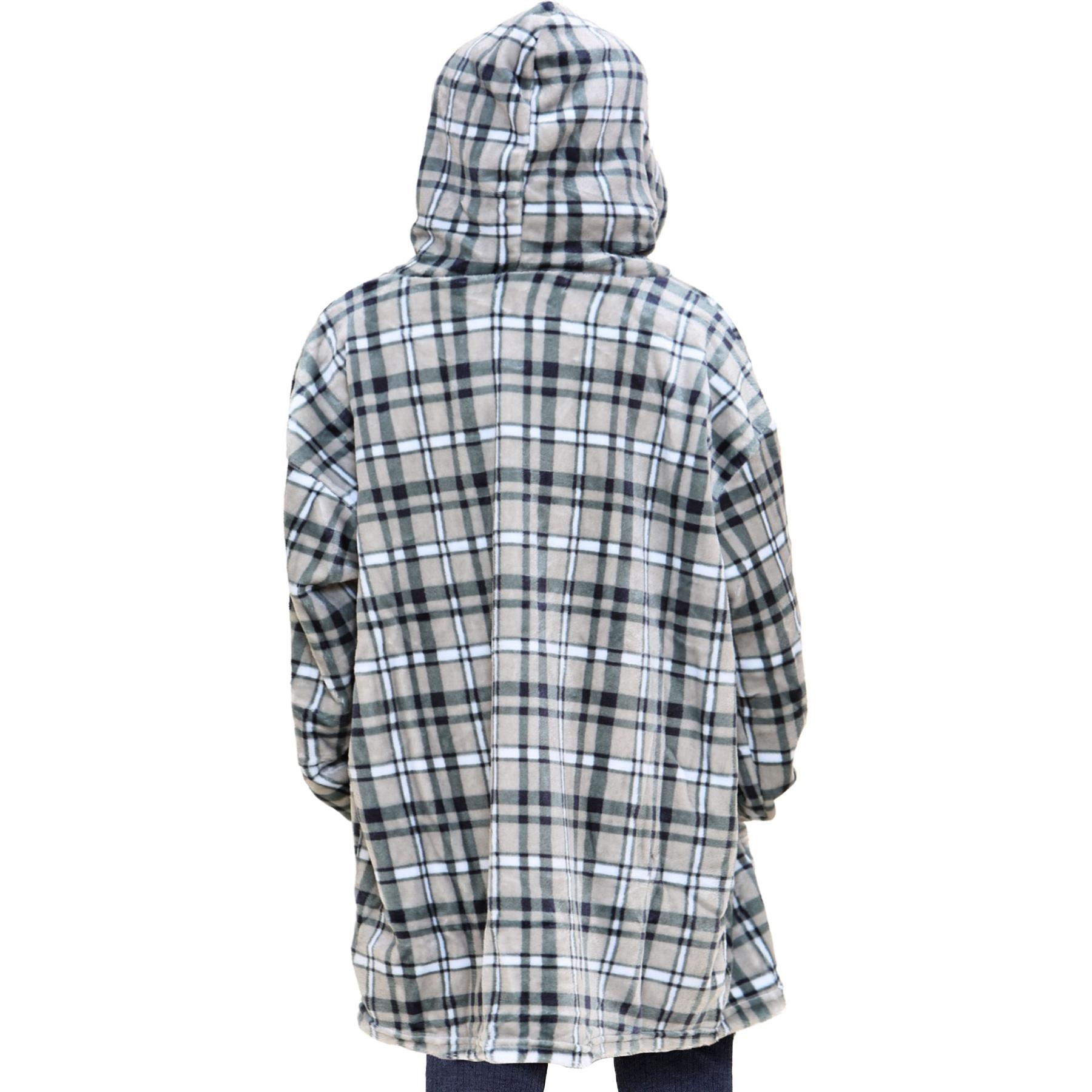 Unisex Hombres Damas Sudadera con Capucha de Gran Tamaño Animal Acurrucarse Manta Súper Suave Cálida Vellón - Imagen 53 de 104
