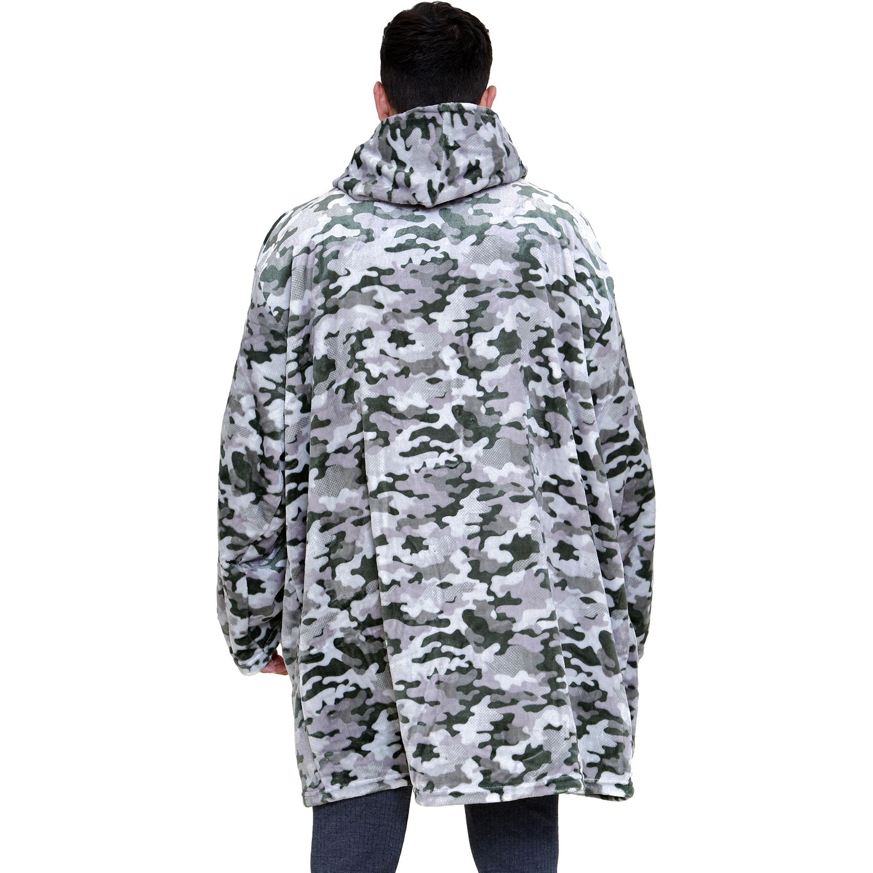 Unisex Hombres Damas Sudadera con Capucha de Gran Tamaño Animal Acurrucarse Manta Súper Suave Cálida Vellón - Imagen 21 de 104