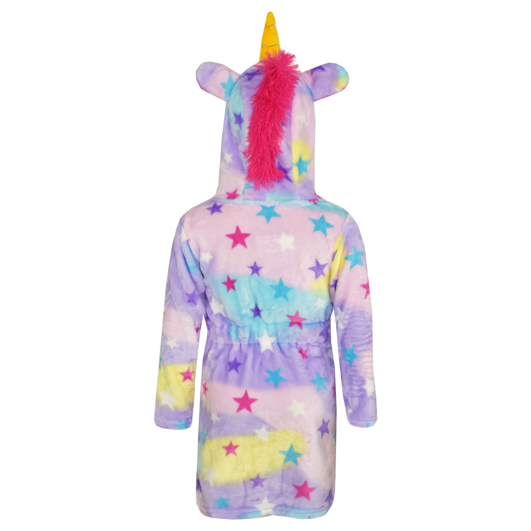 A2Z 4 Kids Super Soft 3D Animal Detail Dressing Gown Nightwear Hooded Robe 2-1 - Picture 130 of 154