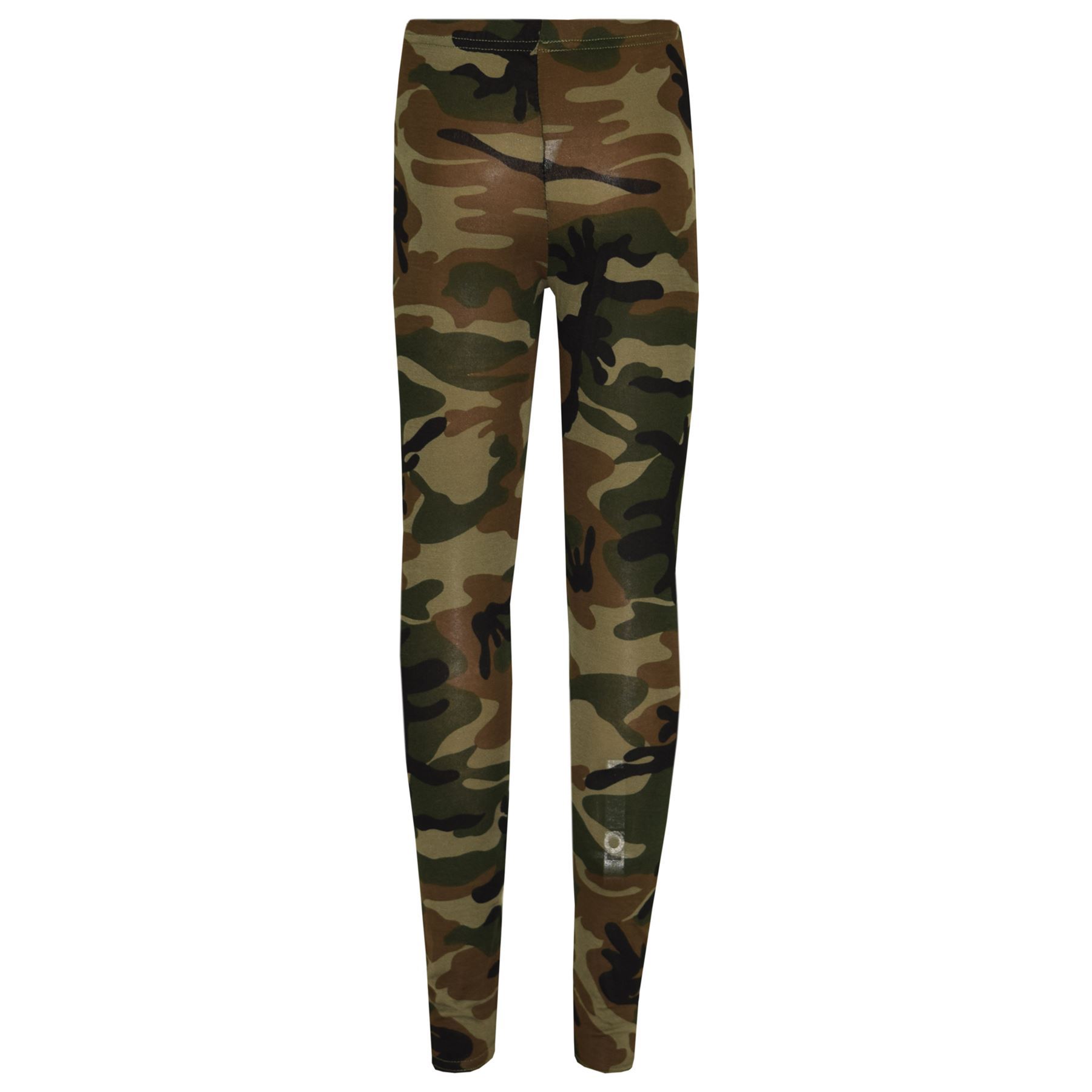 Kids Girls Camouflage Print Long Sleeves T Shirt Top Legging Set
