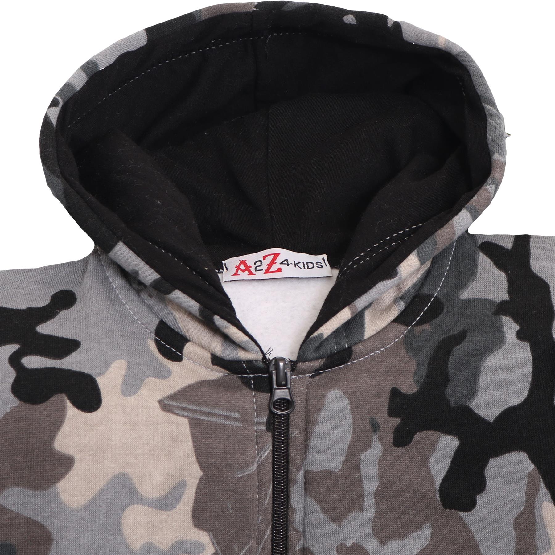 Kids Classic Plain & Tie Dye Print Full Zip-Up Soft Hooded Zipper Jacket 2-13Yrs - Picture 29 of 128