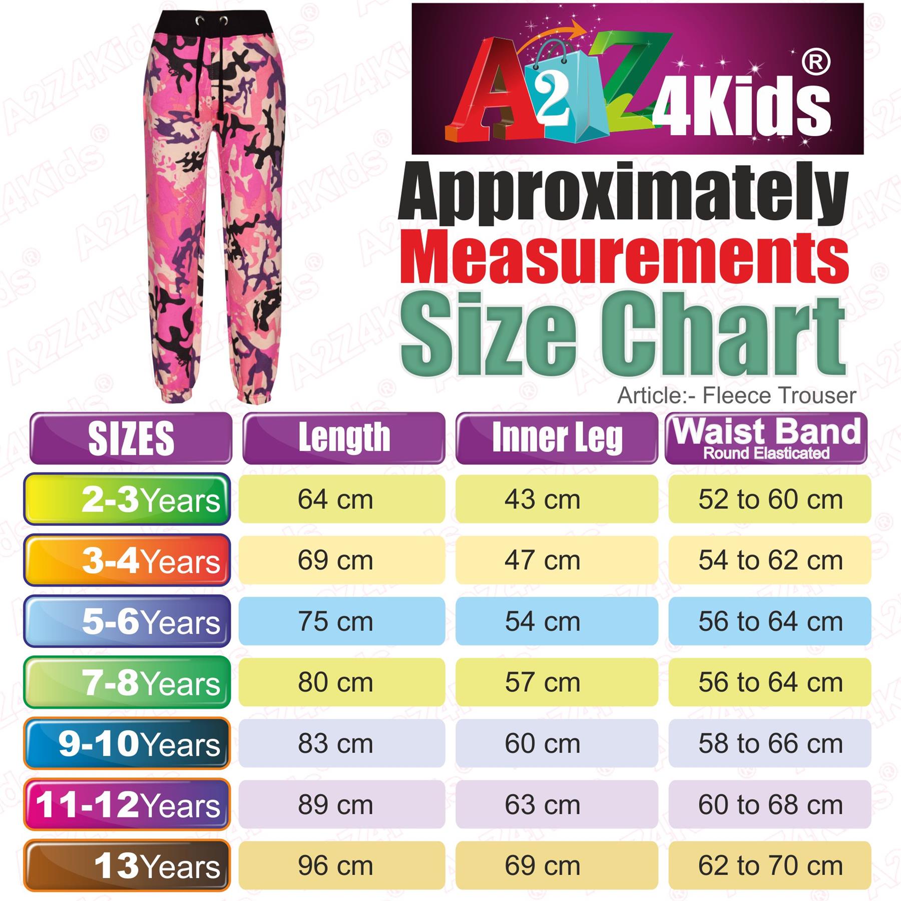Kids Boys Girls Joggers Jogging Pants Trackie Bottom Fleece Casual Trouser 5-1 - Picture 21 of 81