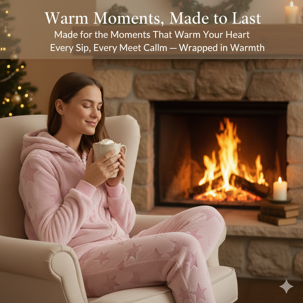 Traje de salón A2Z rosa y gris estrella en relieve polar con capucha cremallera para damas - Imagen 9 de 9