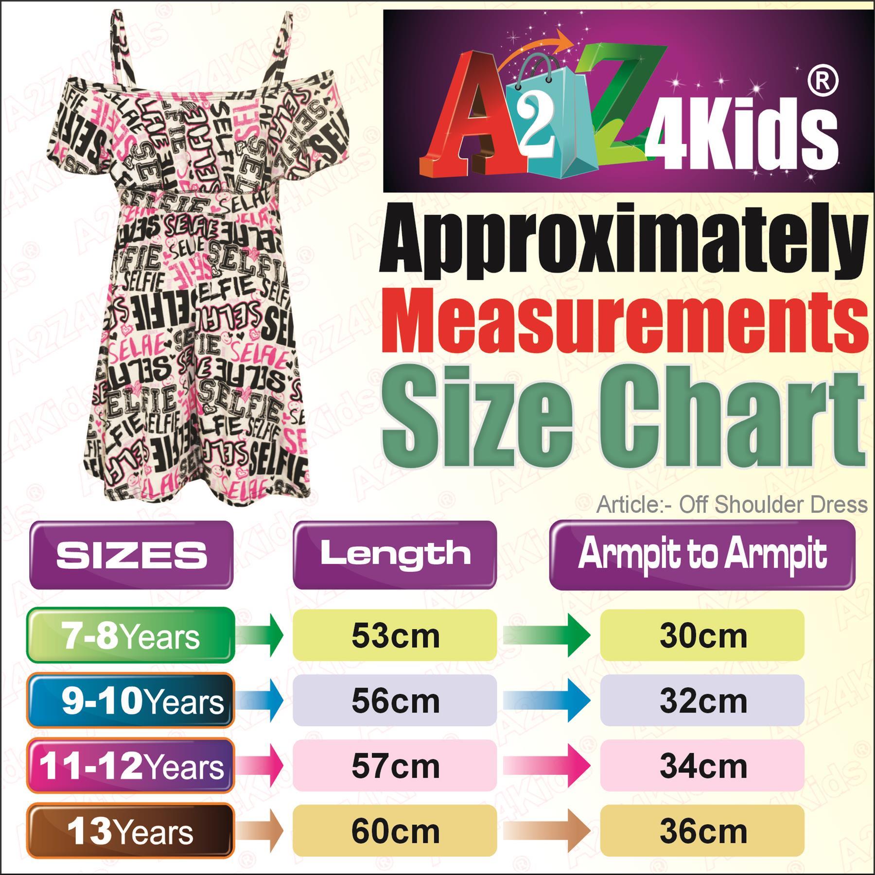 Girls Skater Dress Kids Selfie Graffiti Summer Party Off Shoulder Dresses 7-13Yr - Picture 4 of 4