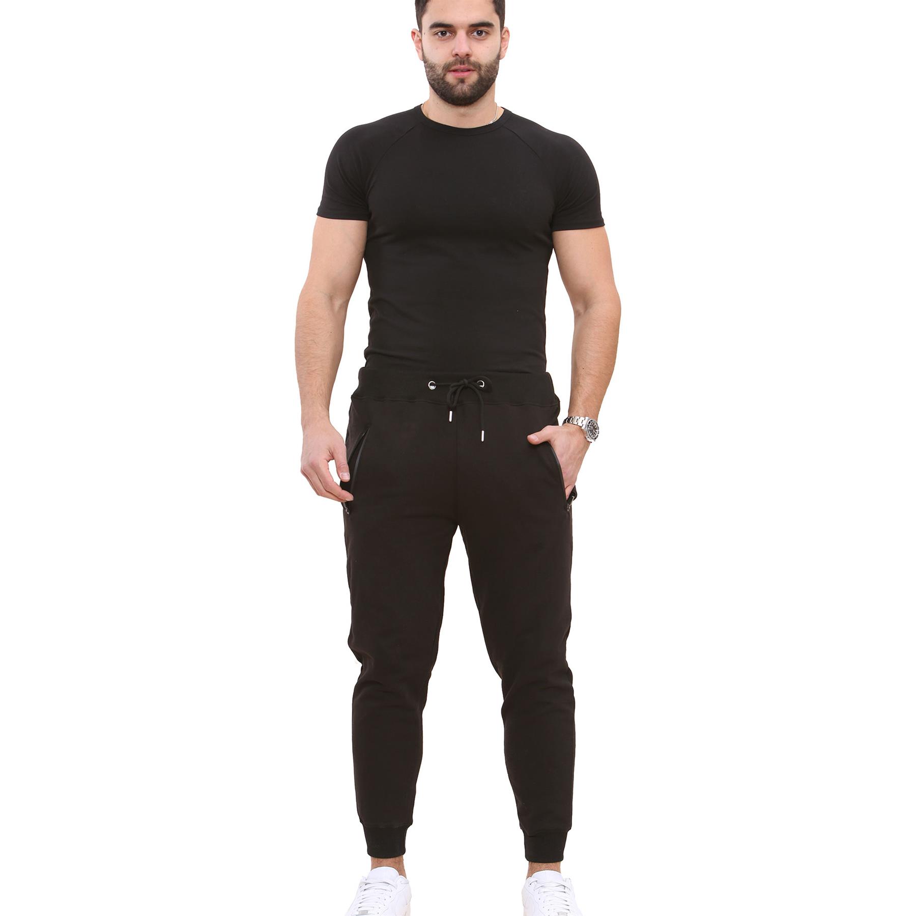 Mens Fleece Jogging Bottoms Joggers Exercise Sweatpants Gym Trousers - Picture 4 of 47